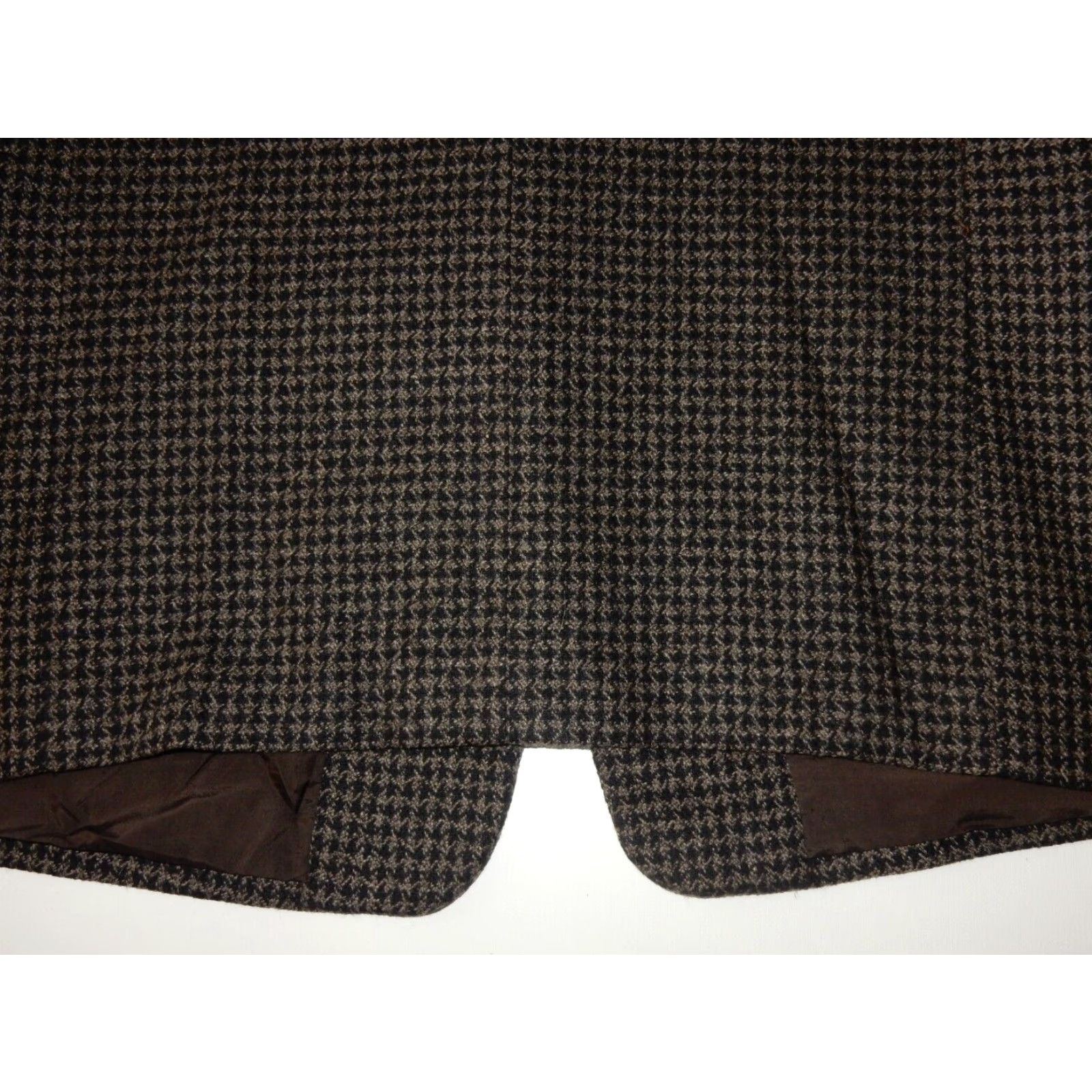 Armani VINTAGE Giorgio Armani Blazer Jacket Men's Size 44R Gray&Black Houndstooth Wool Mens Size 44R - 6 Thumbnail