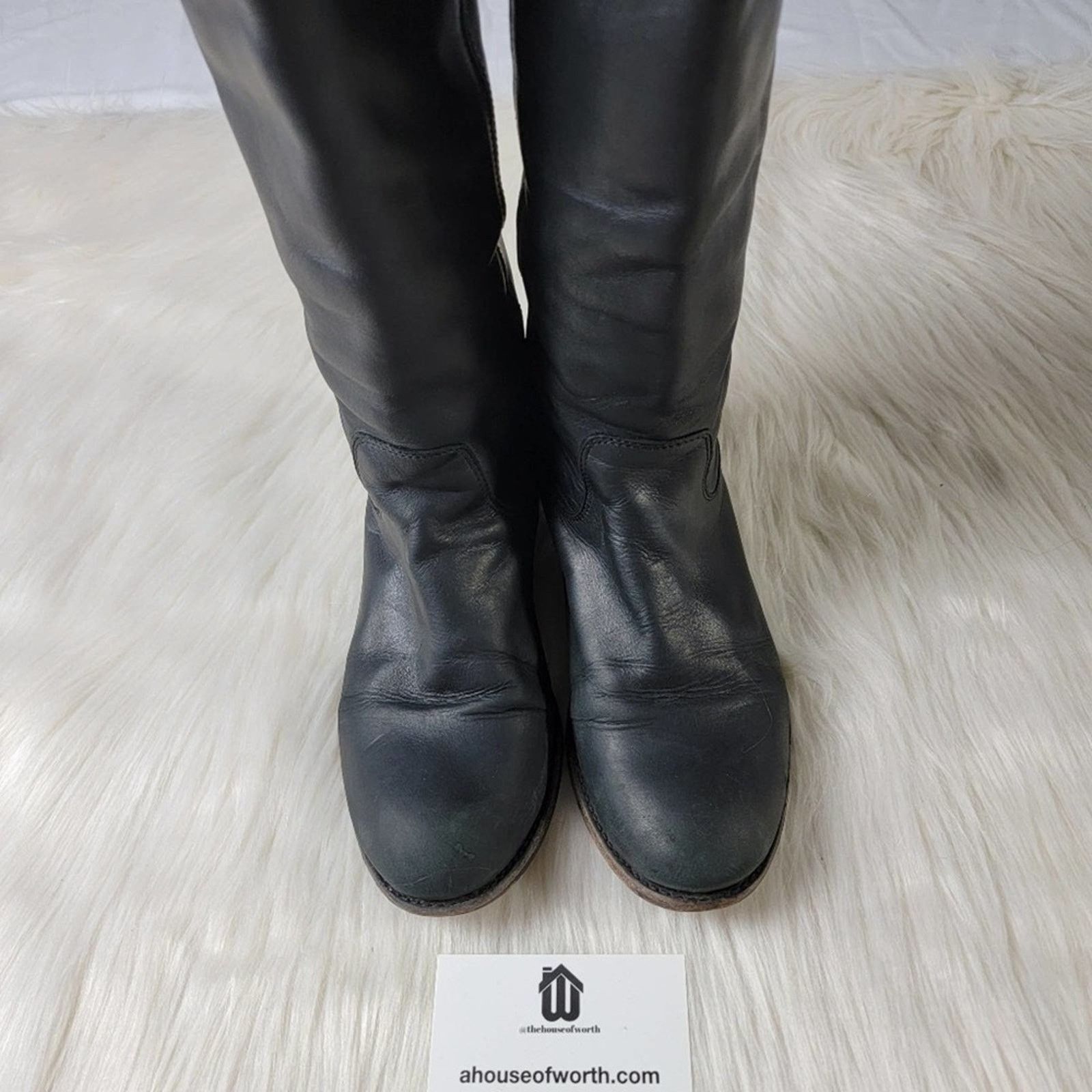 Frye Frye Melissa Knee High Leather Boots in Black - 7 Size US 7 / IT 37 - 7 Thumbnail