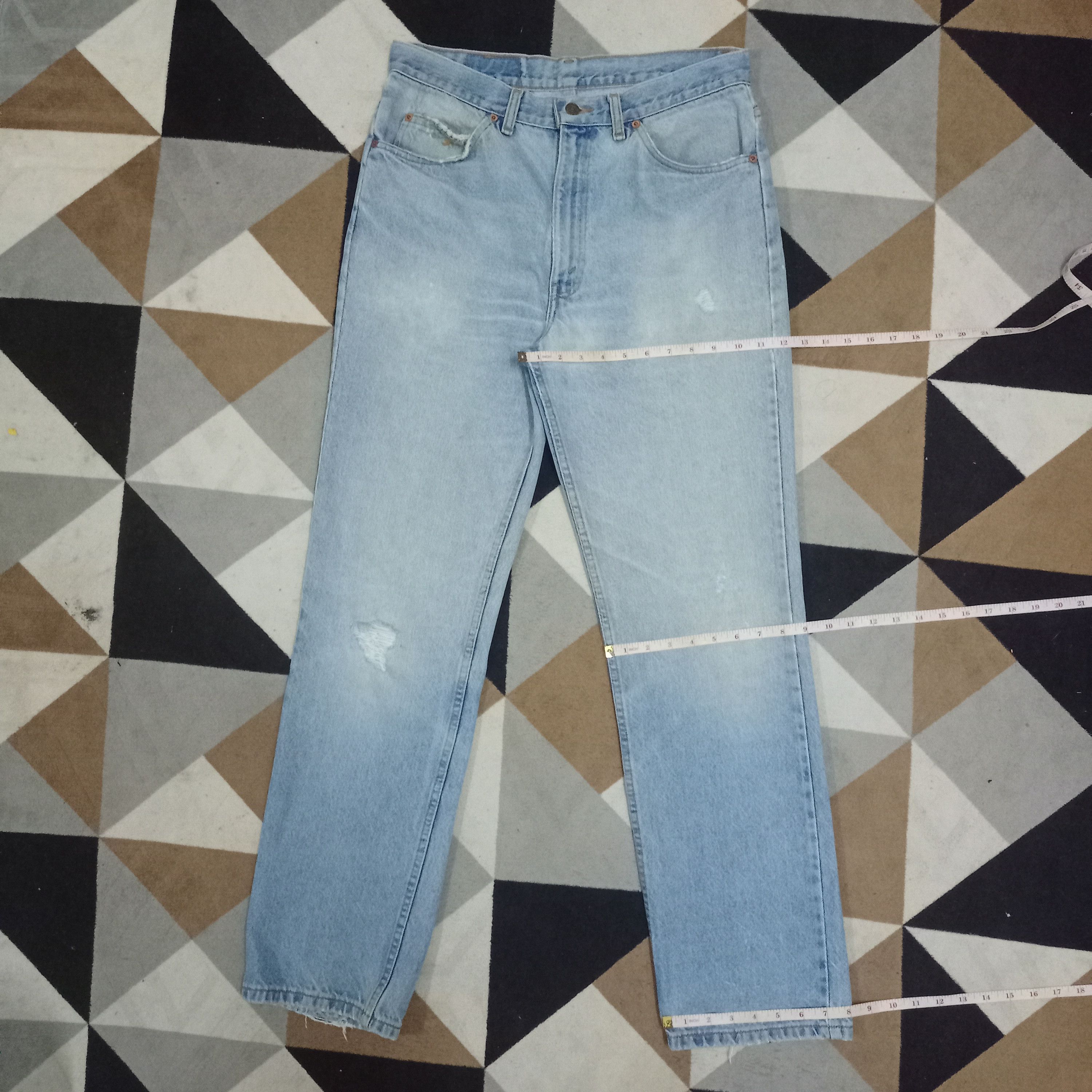 Levi's × Levi's Vintage Clothing Vintage 90s Levis Orange Tab Distressed Loose Jeans 33x31 Size US 33 - 12 Thumbnail