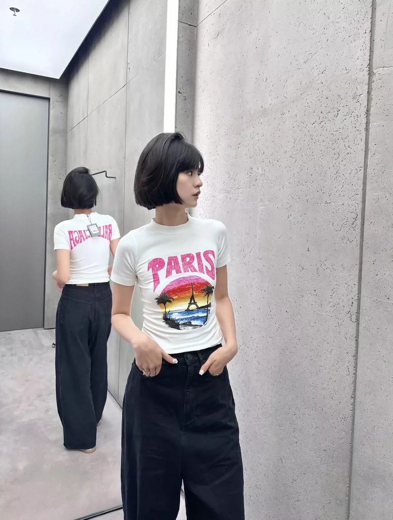 Balenciaga Balenciaga 23 Vacation PARIS Slim Fit Small Size T-Shirt Size XS / US 0-2 / IT 36-38 - 8 Thumbnail