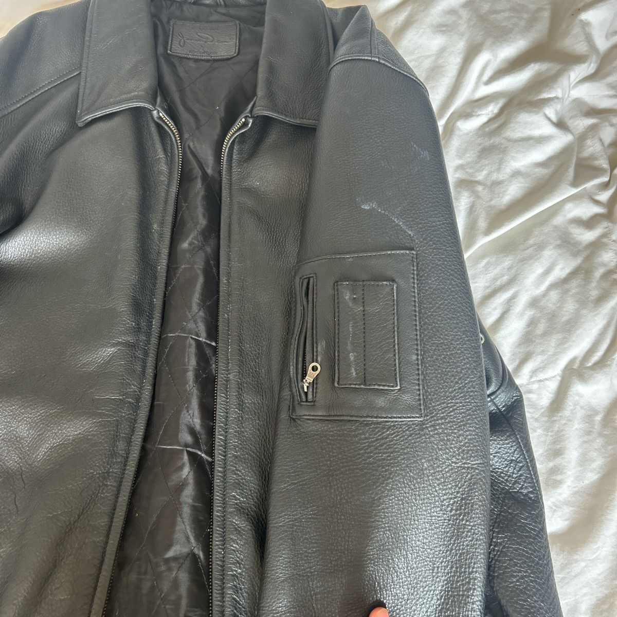 Designer × Other × Vintage Heavyweight Leather Jacket Size US XL / EU 56 / 4 - 3 Thumbnail