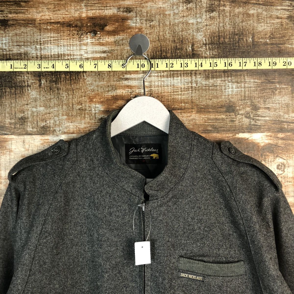 Japanese Brand Jack Nicklaws Grey Bombers Jacket #A1300 Size US M / EU 48-50 / 2 - 4 Thumbnail