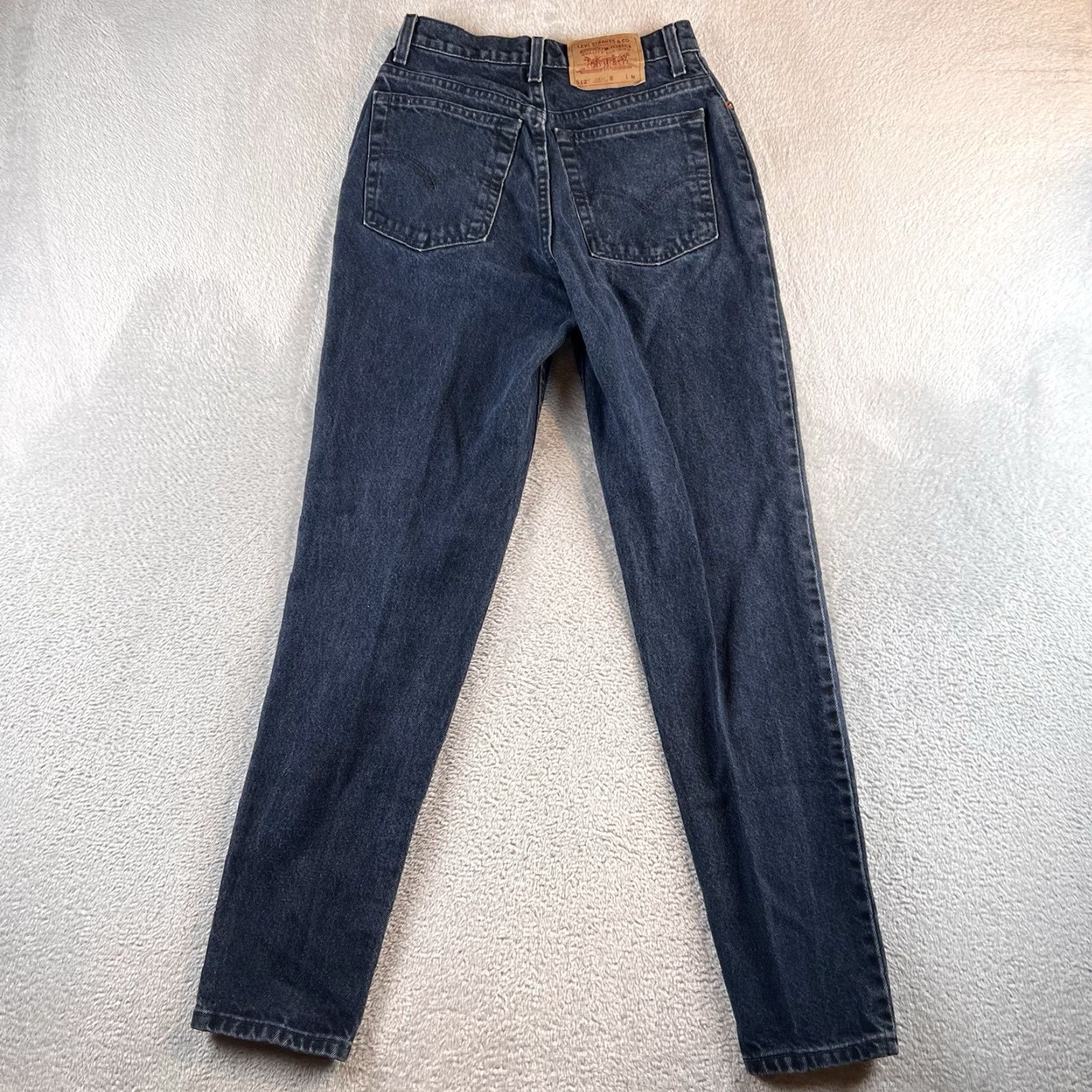 Levi's VINTAGE Levi's 512 Jeans Womens 25x30 Blue Dark Wash High Rise Tapered 90s USA Jeans Womens 25x30 Blue Dark Wash Levi's 512 90s USA Size 42" / US 20 - 2 Thumbnail