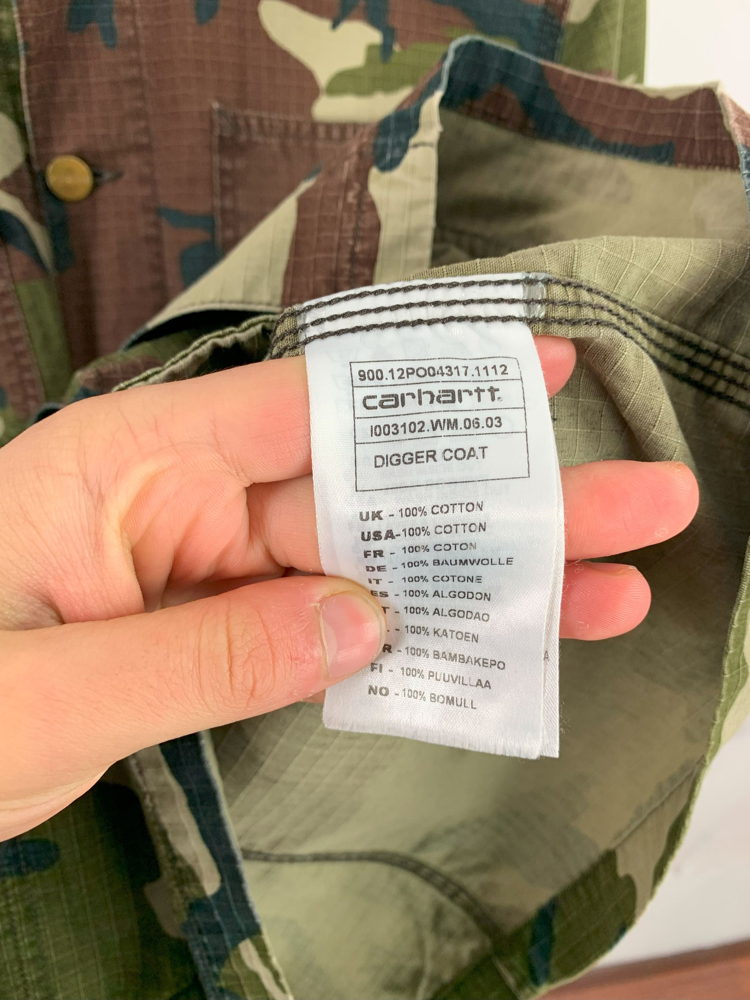 Carhartt Carhartt Digger Coat Camo Pattern Size S Size US S / EU 44-46 / 1 - 14 Thumbnail