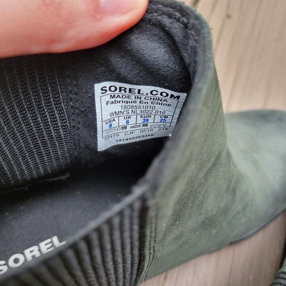 SOREL Sorel Joan Of Arctic Wedge II Distressed Black Leather Chels Size US 8 / IT 38 - 8 Thumbnail