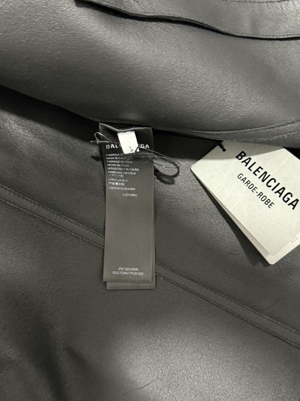 Balenciaga Balenciaga Garde-Robe leather shirt jacket size 1 Size US M / EU 48-50 / 2 - 10 Thumbnail