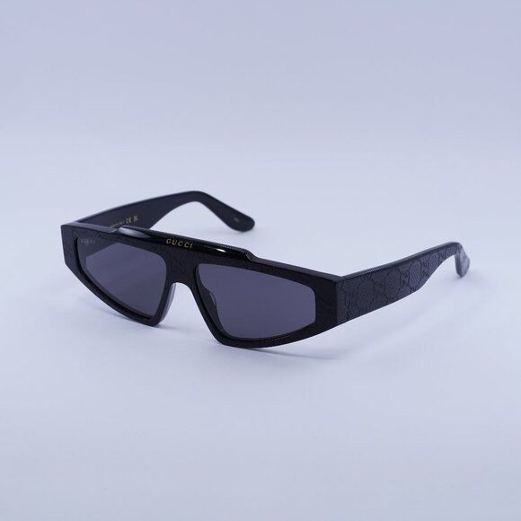 Gucci Gucci GG1591S 001 Sunglasses Black Browline Frame Size ONE SIZE - 1 Thumbnail