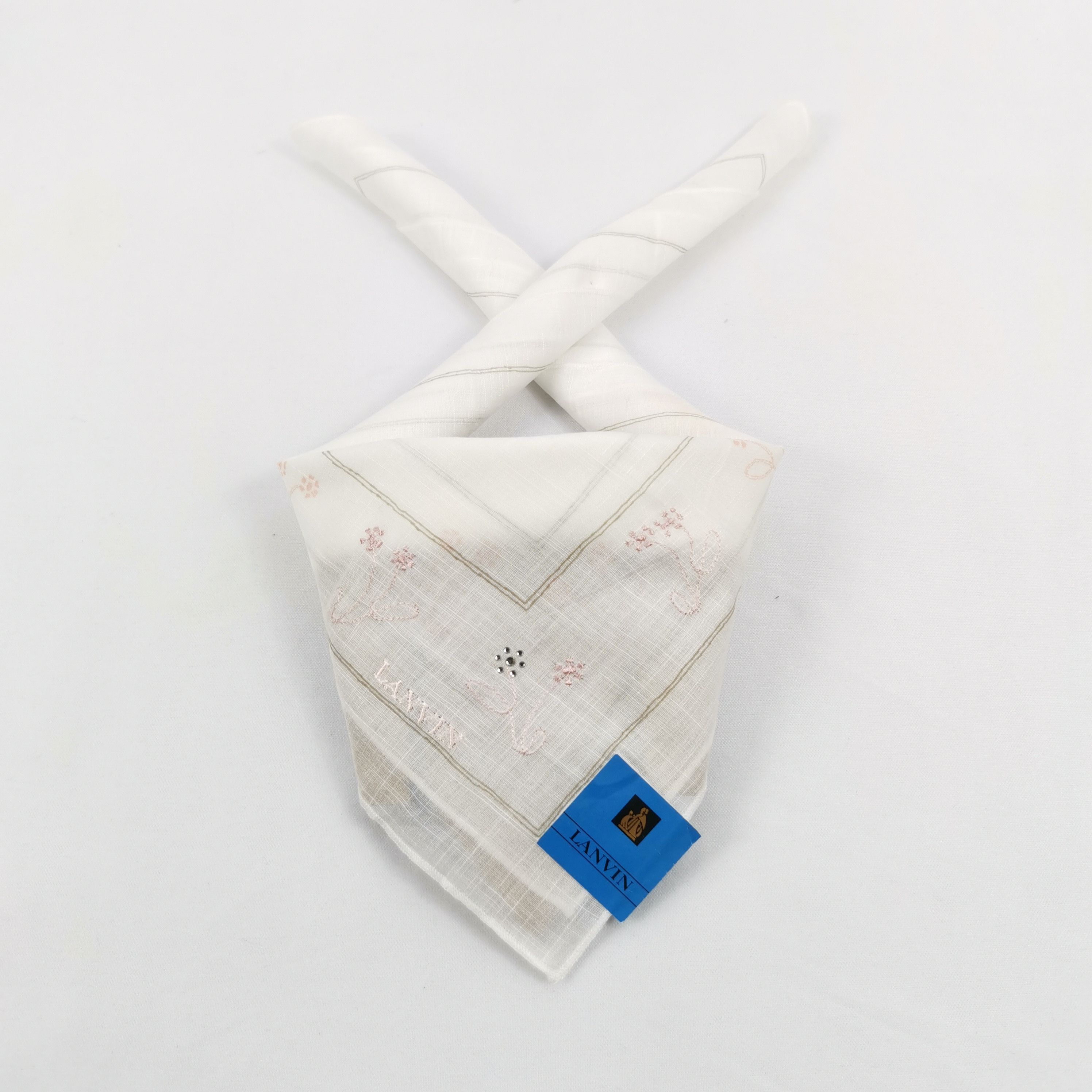 Lanvin BNWT Vintage Lanvin Handkerchief Neckerchief Bandana Size ONE SIZE - 1 Thumbnail