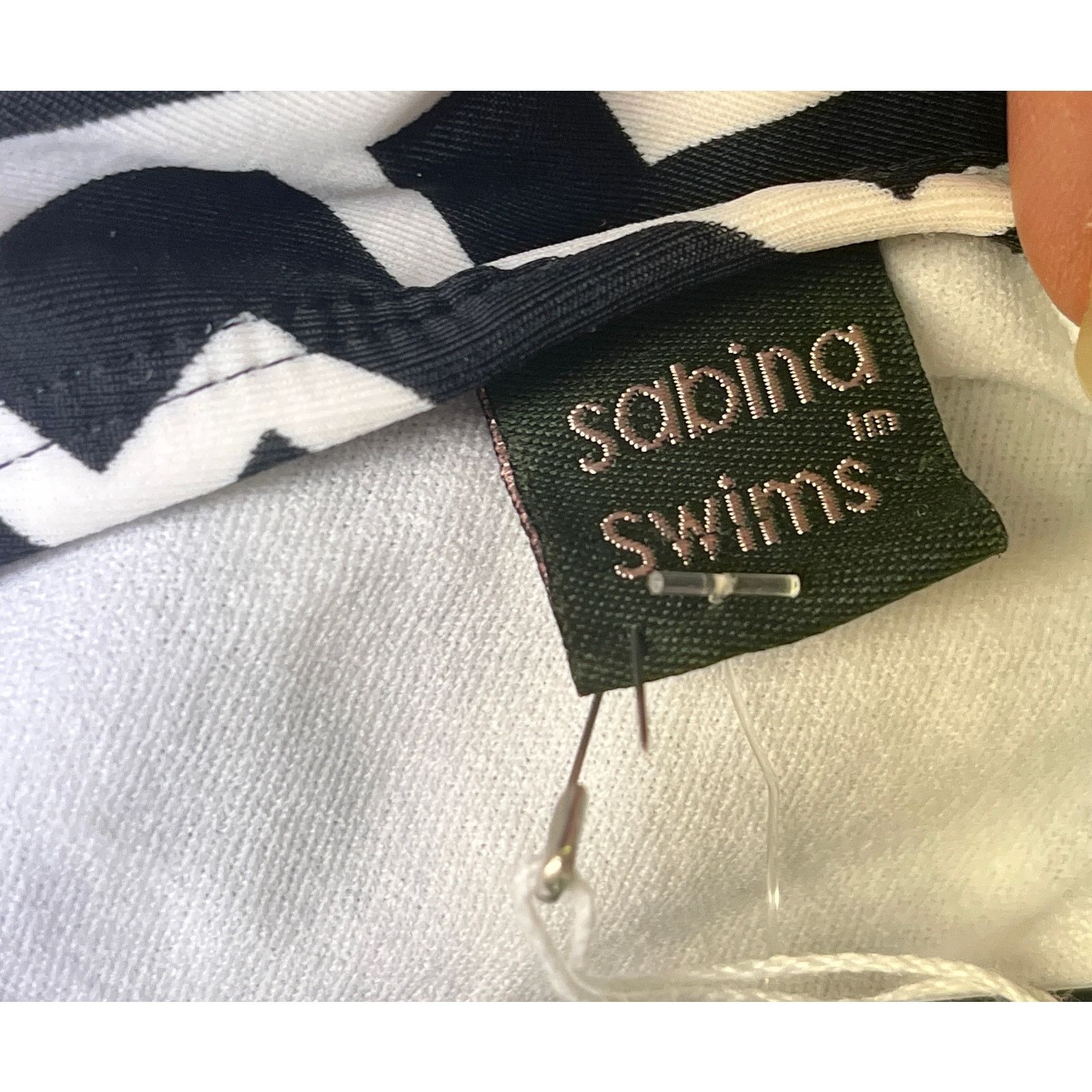 Other NEW Sabina Swims Lola One Piece Swimsuit Size 1 Black/White Size XS / US 0-2 / IT 36-38 - 3 Thumbnail