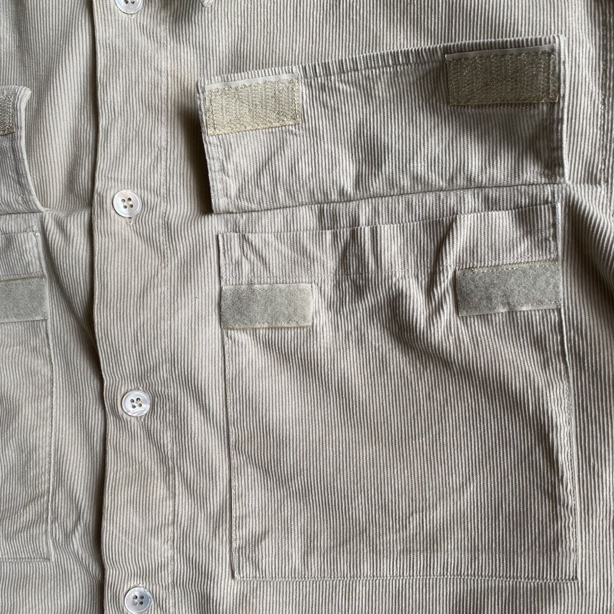 Helmut Lang Archive 1998 Double Velcro Pocket Corduroy Shirt Size US M / EU 48-50 / 2 - 5 Thumbnail
