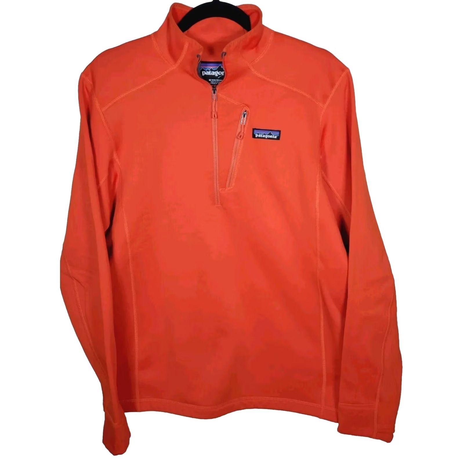 Patagonia Patagonia Pullover 1/4-Zip Polartec Power Stretch Fleece Mens M Orange-Red NBNWOT Size US M / EU 48-50 / 2 - 4 Thumbnail