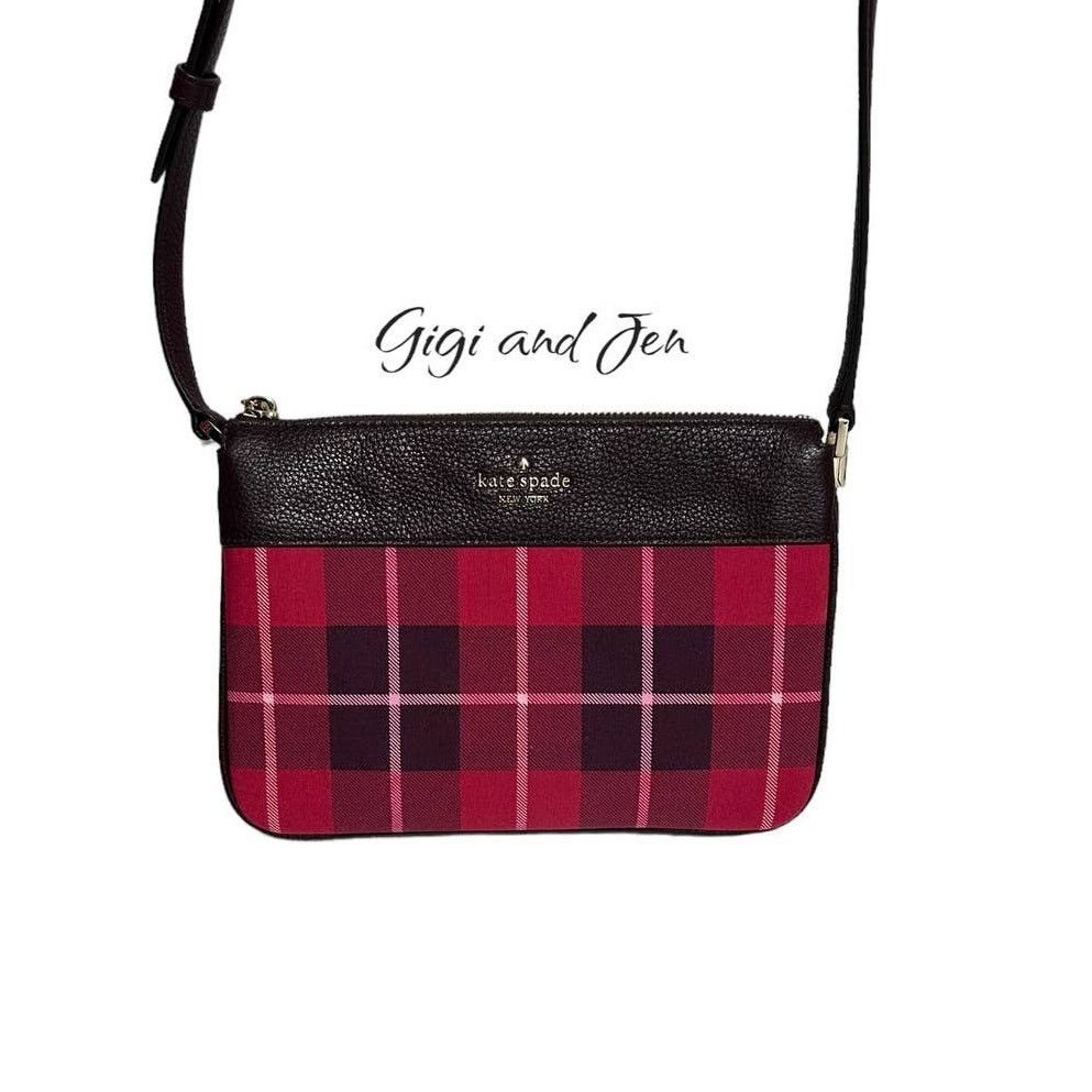 Kate Spade Kate spade Triple Gusset Plaid Print Crossbody Bag Size ONE SIZE - 9 Thumbnail