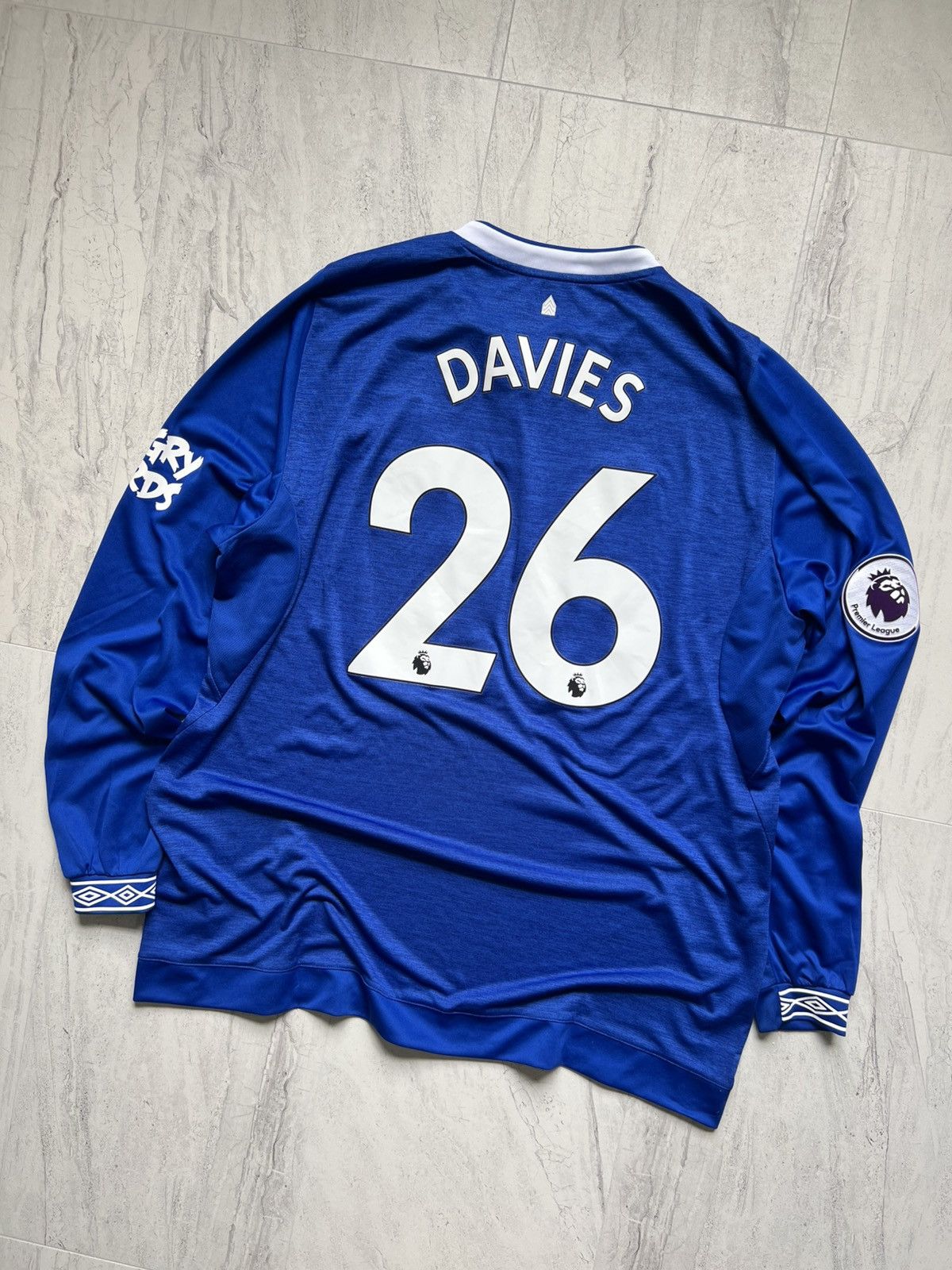 Nike Vintage Umbro Everton Davies FC Soccer Futbol Jersey Kit Size US XL / EU 56 / 4 - 2 Thumbnail
