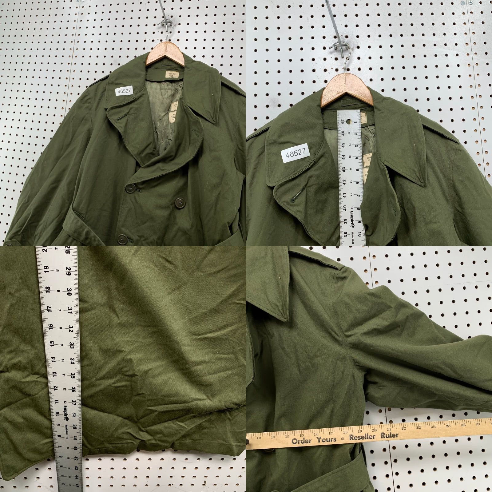 Doublet VINTAGE US Army Overcoat Jacket Mens M OG-107 Lined Double Breasted Green Winter Size US M / EU 48-50 / 2 - 8 Thumbnail