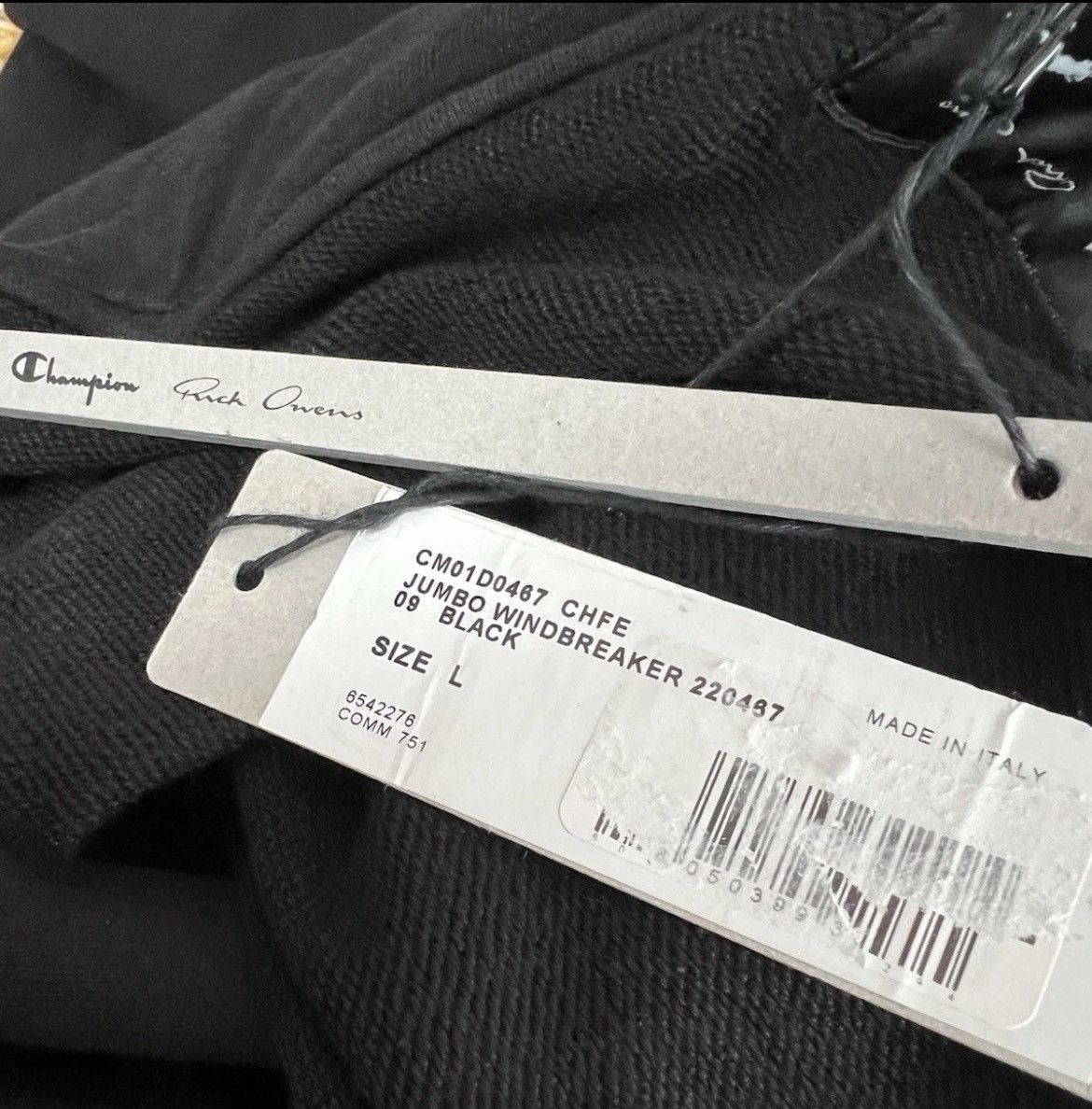 Champion × Rick Owens Rick Owens x Champion Jumbo Windbreaker Size US L / EU 52-54 / 3 - 9 Thumbnail