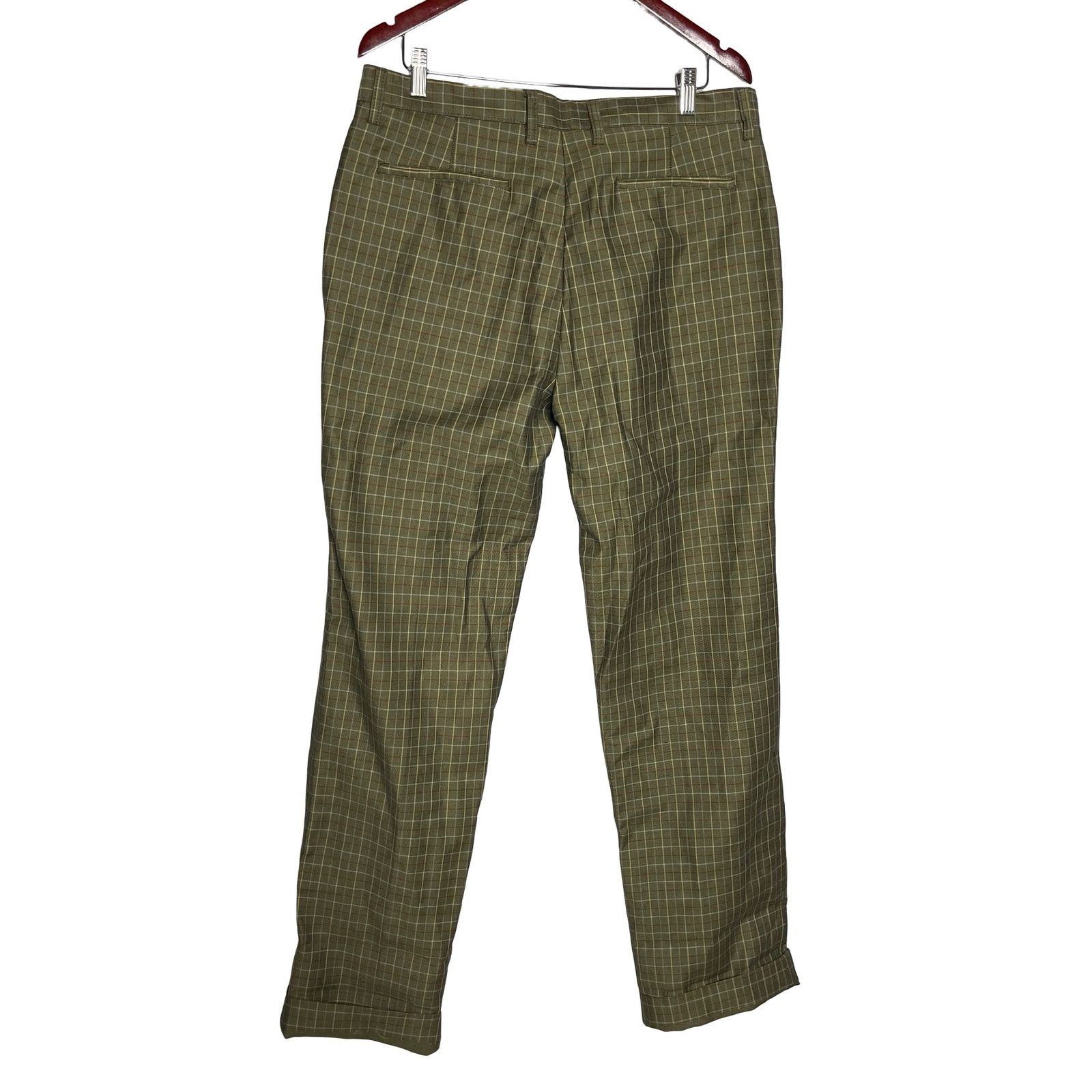 Mason's Mason’s Green plaid thick cotton chino pants IT 52 US 36x34 Size US 36 / EU 52 - 7 Thumbnail