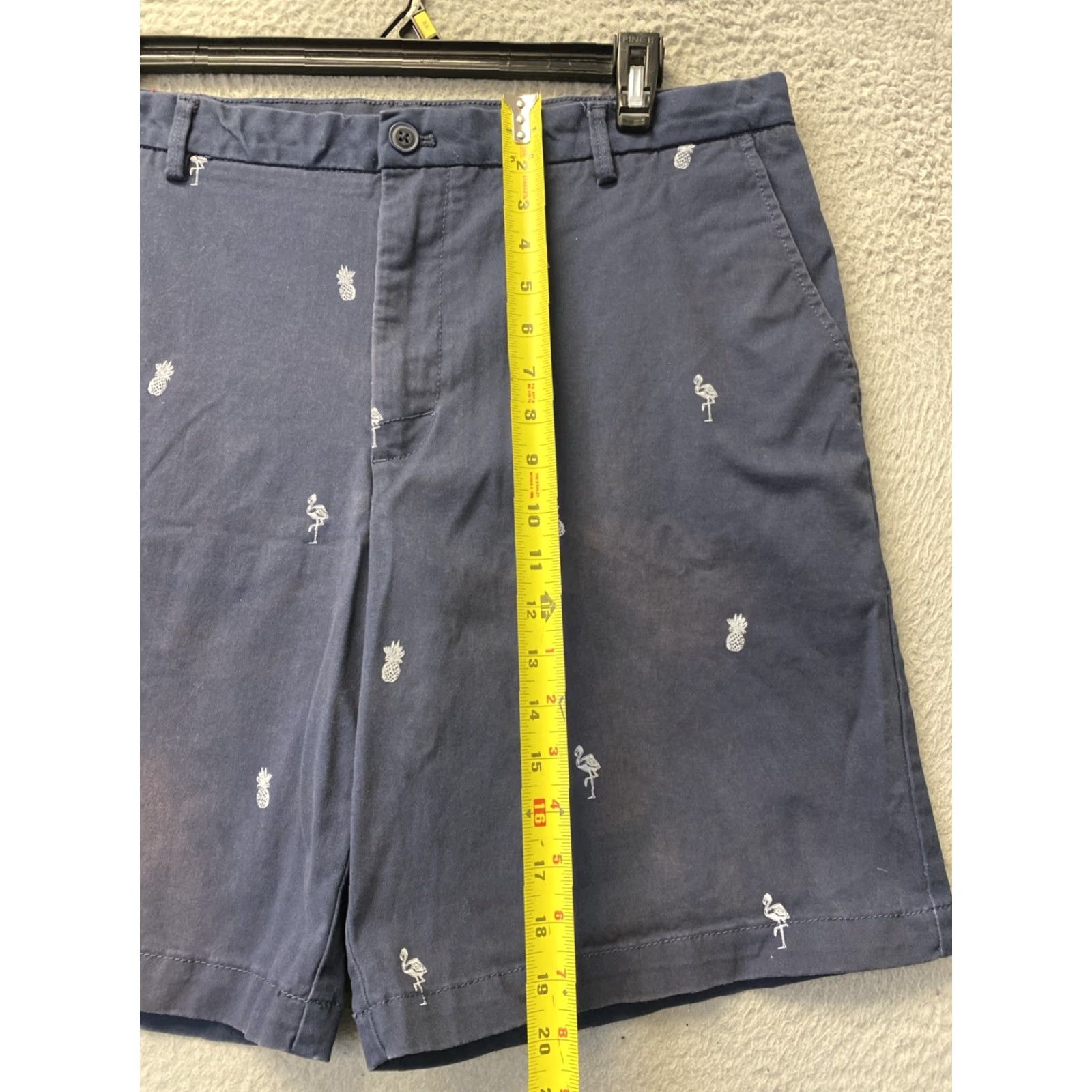 Izod IZOD Golf Shorts 35 Navy Chino 9.5 Inseam 5-Pocket Regular Mens Size US 35 - 4 Thumbnail