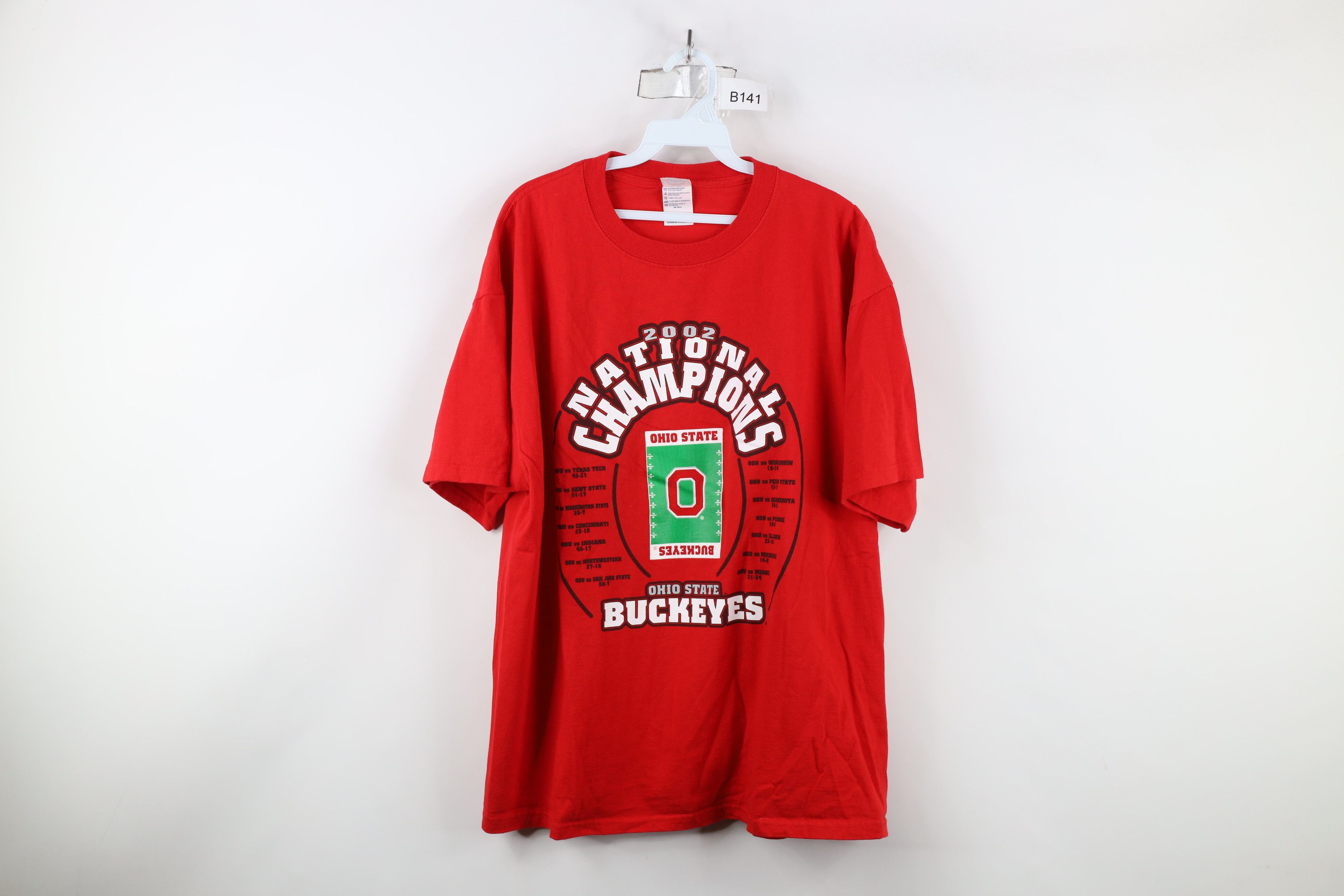 Vintage Vintage Champs Ohio State University Football T-Shirt Red Size US XL / EU 56 / 4 - 1 Thumbnail