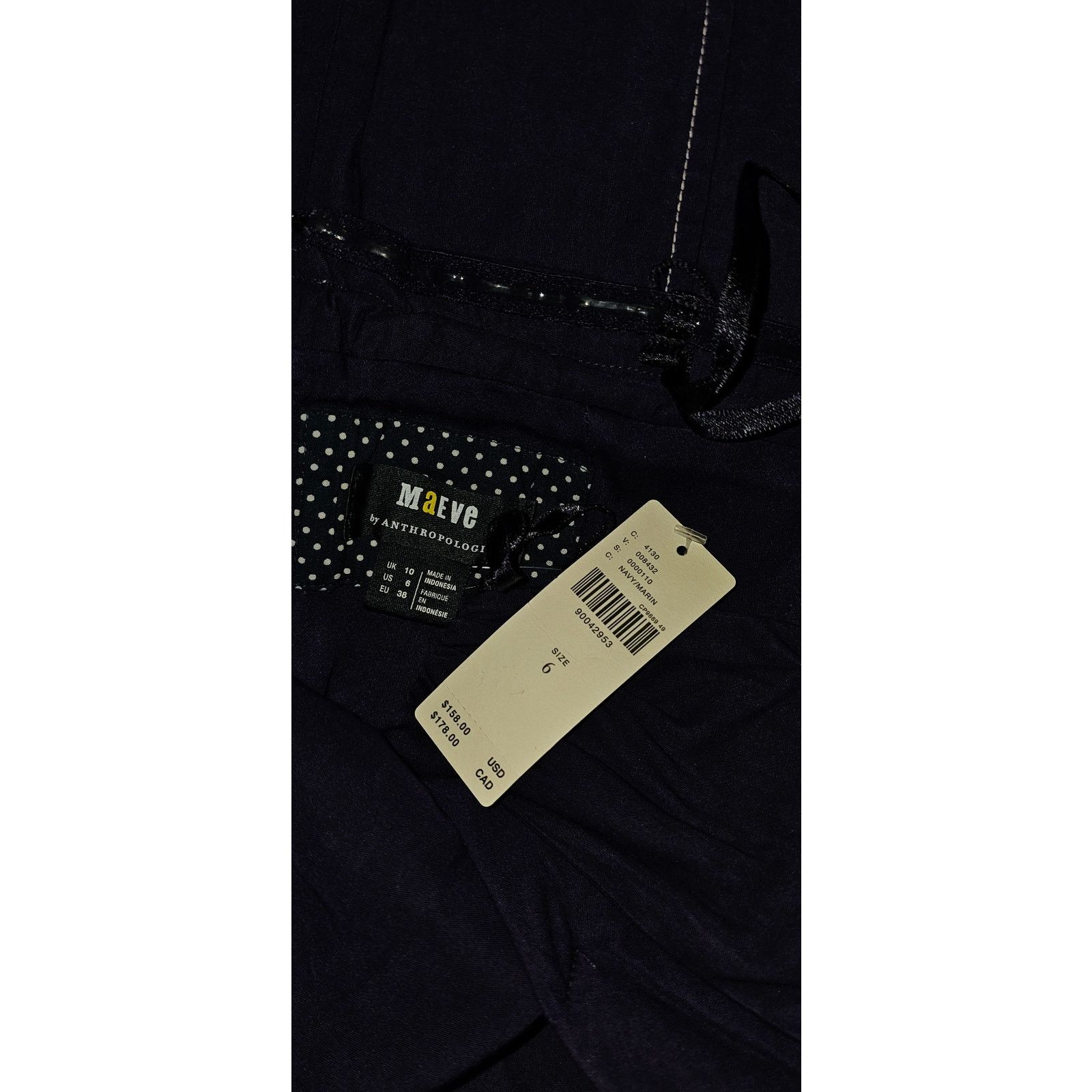 Anthropologie NWT Maeve Strapless Linen Mini Dress $158 SIZE 6 Blue Size M / US 6-8 / IT 42-44 - 5 Thumbnail