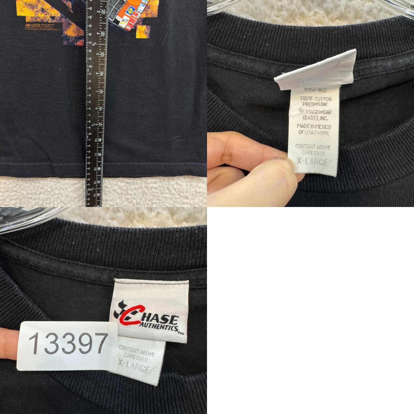 Chase Authentics Y2K Vintage Joe Gibbs NASCAR Racing T-Shirt XL Mens Graphic Black Home Depot Size US XL / EU 56 / 4 - 8 Thumbnail