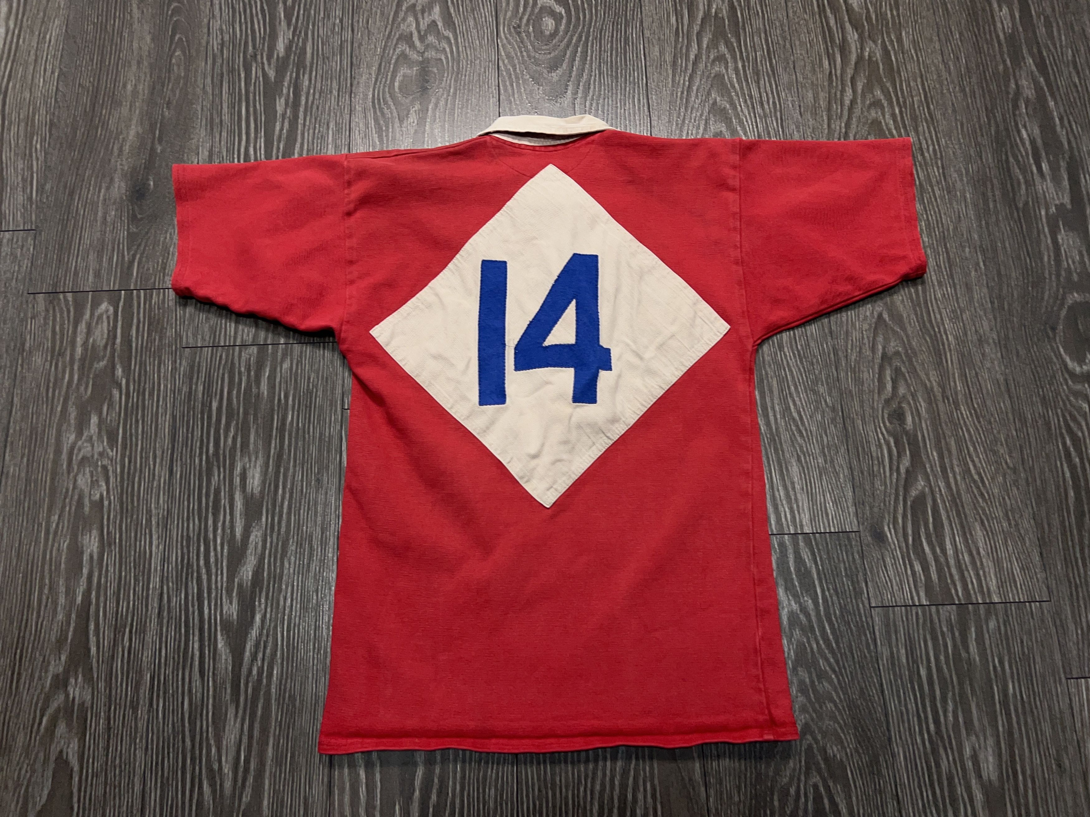 Vintage Blaydon RFC Rugby T Shirt Jersey Red Made in UK Size 40 M Size US M / EU 48-50 / 2 - 10 Thumbnail