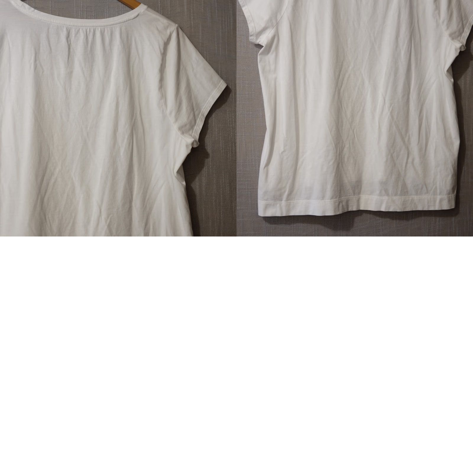 Vintage EUC Pure Jill T-Shirt Women’s XL White 100% Pima Cotton High-Low Tee Casual Easy Care Size XL / US 12-14 / IT 48-50 - 8 Thumbnail