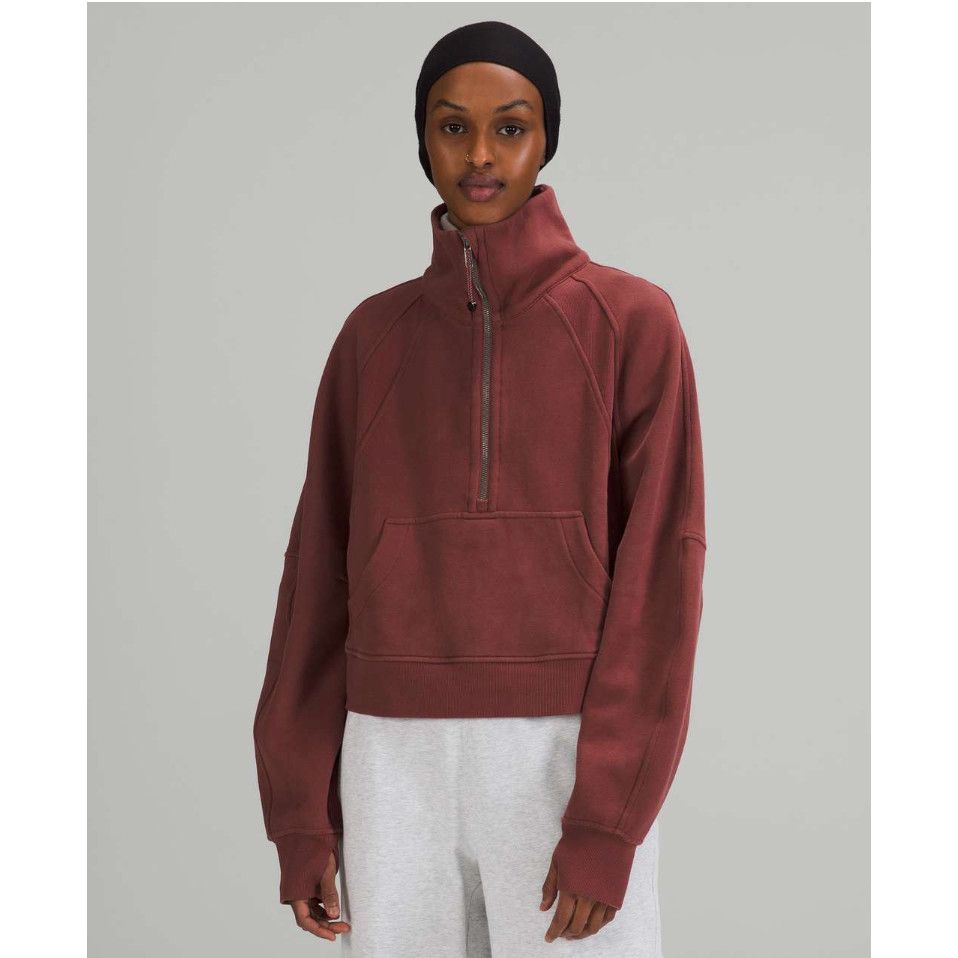 image of Lululemon Scuba Oversized Smoky Red Xs/s, Women's