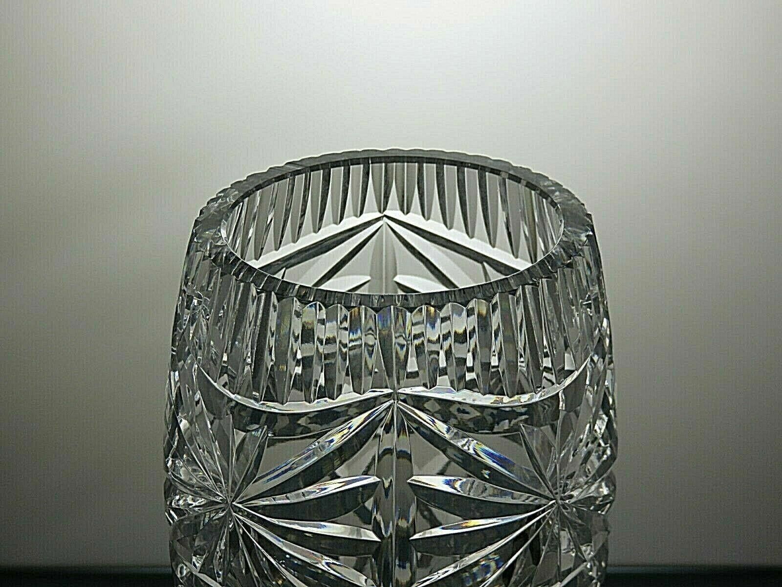 The Unbranded Brand Lovely Lead Irish Crystal Cut Glass Vase 8 1/4" Size ONE SIZE - 4 Thumbnail