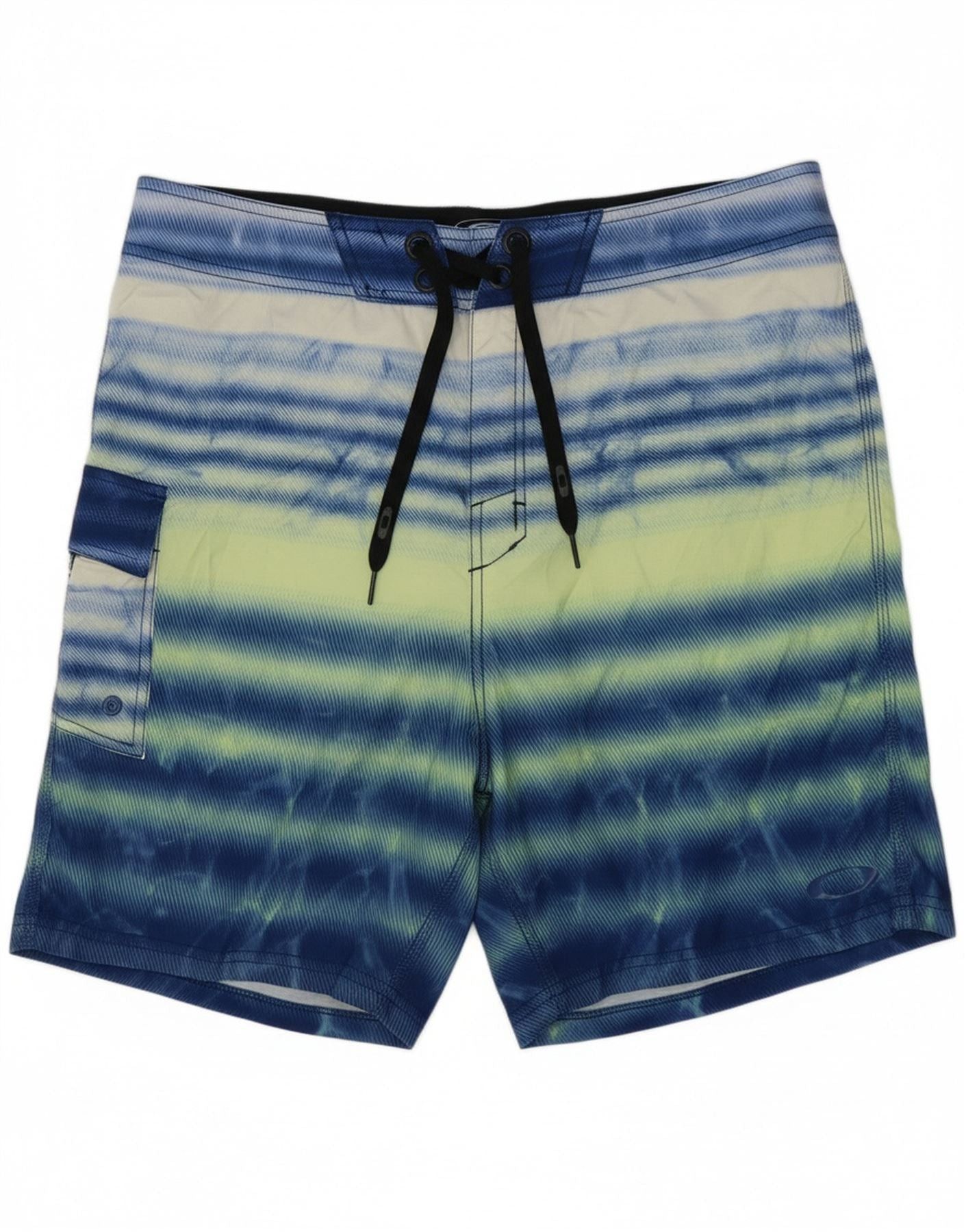 Oakley Mens Swimming Shorts Large Blue Striped Size US 28 / EU 44 - 1 Thumbnail