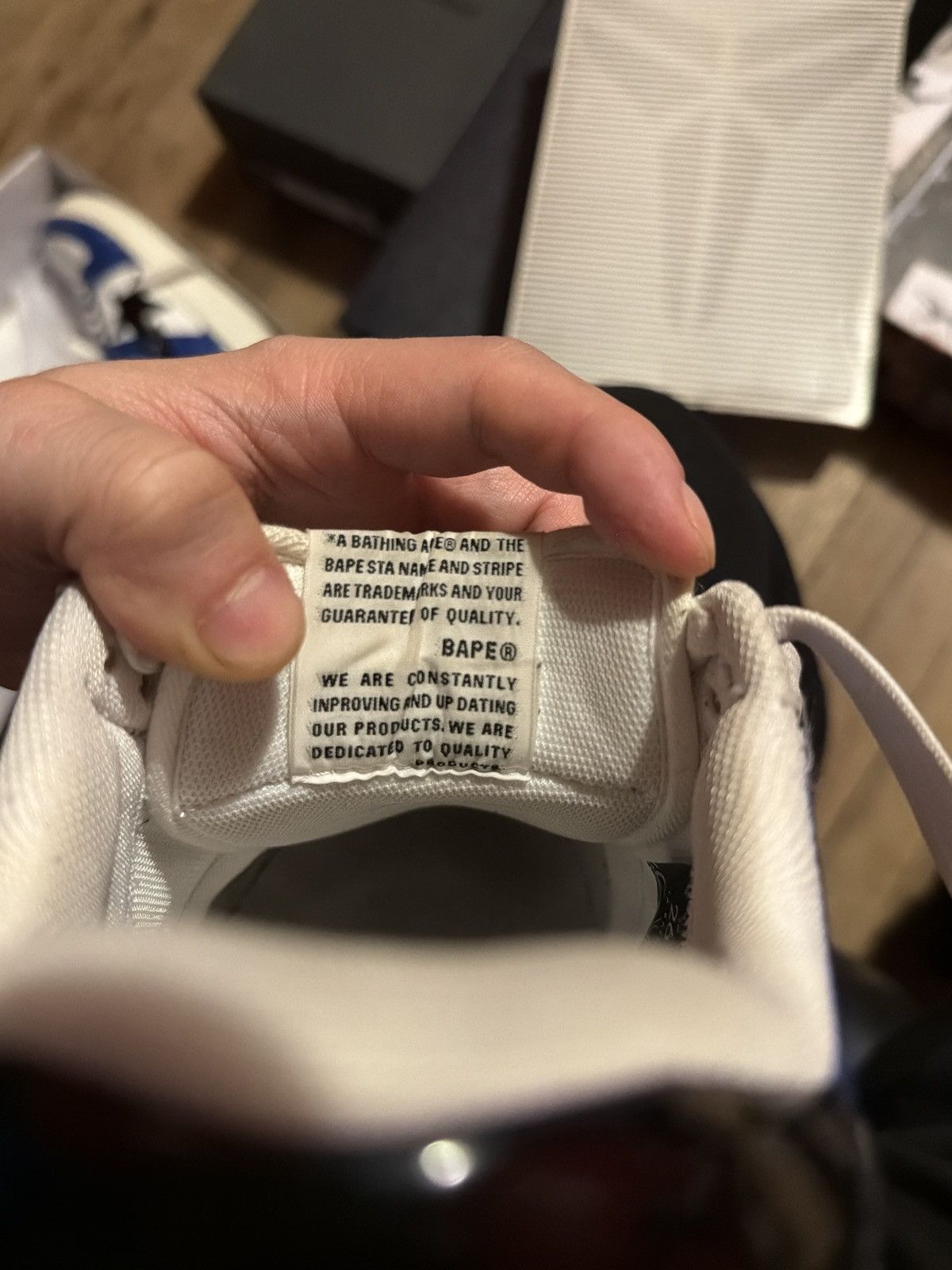Bape BLUE WHITE AND BLUE BAPESTAS Size US 8 / EU 41 - 11 Thumbnail