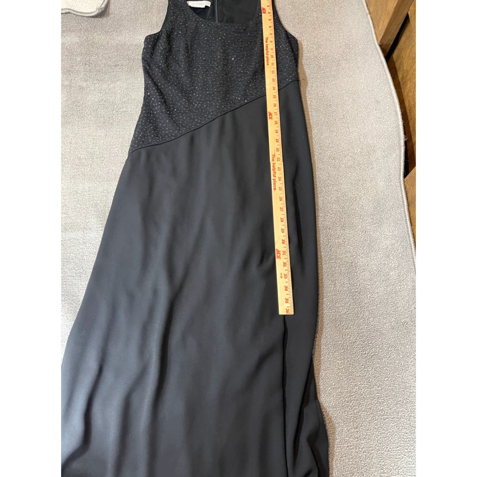 Vintage VINTAGE Warren Petites Dress Womens Size 10 Petite 10P Black Sleeveless Long A-Line Dress Womens Mens? Size L / US 10 / IT 46 - 2 Thumbnail