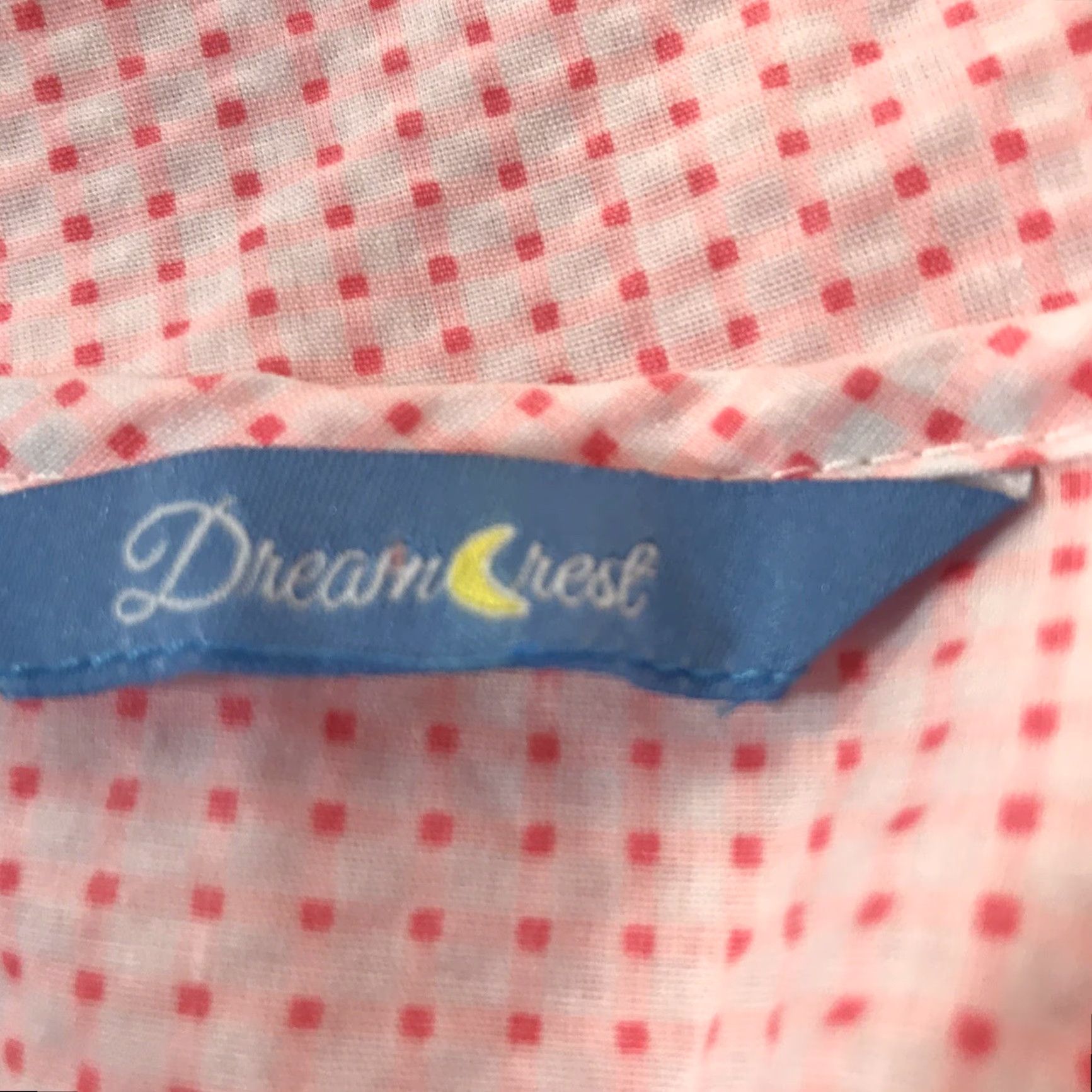 Vintage Dream Rest Pink/White Checked Snap Front Duster Womens Size S Size ONE SIZE - 5 Thumbnail