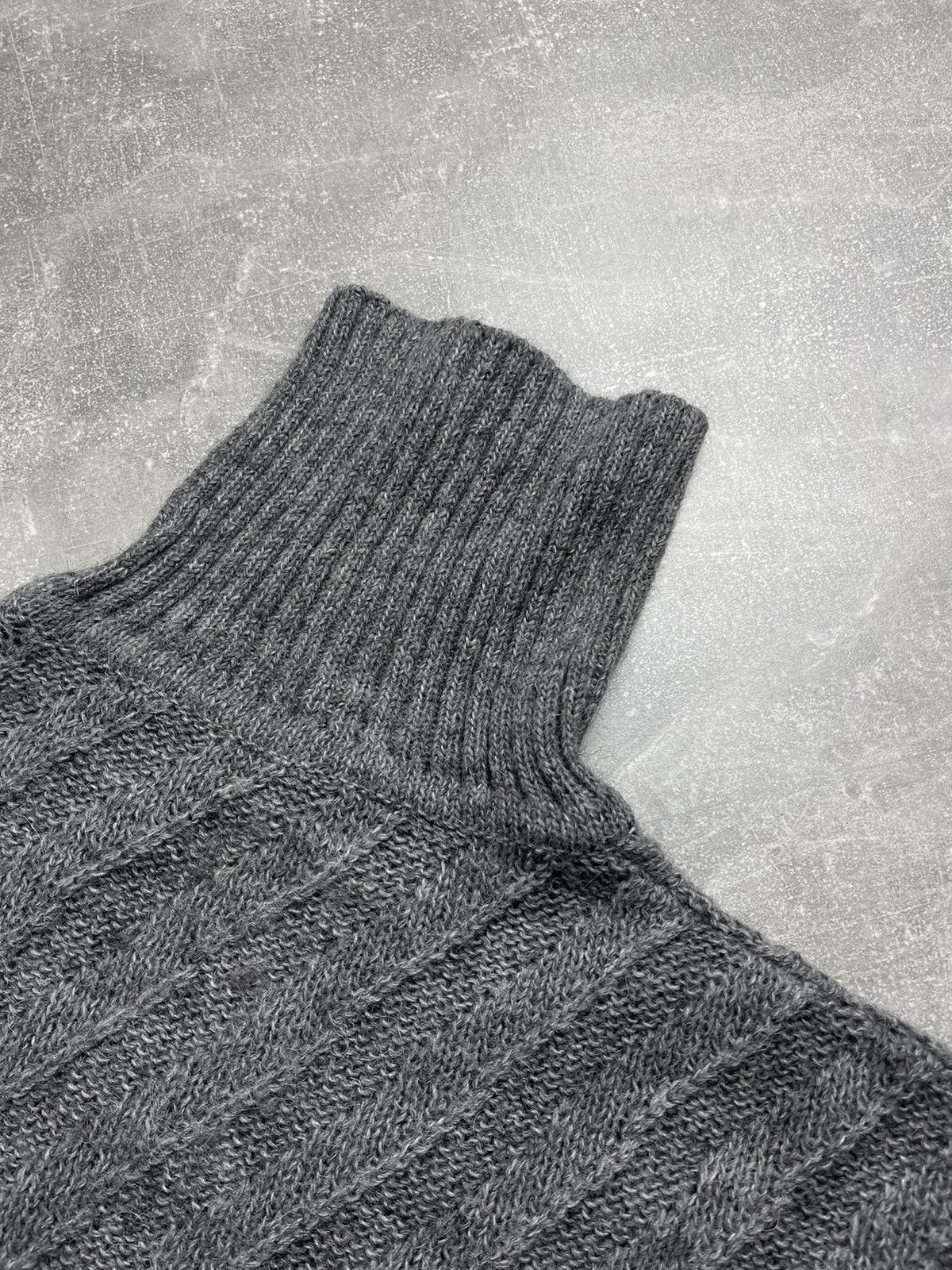 Yves Saint Laurent Yves Saint Laurent Pour Homme Cable Knit Turtleneck Sweater Size US M / EU 48-50 / 2 - 9 Thumbnail