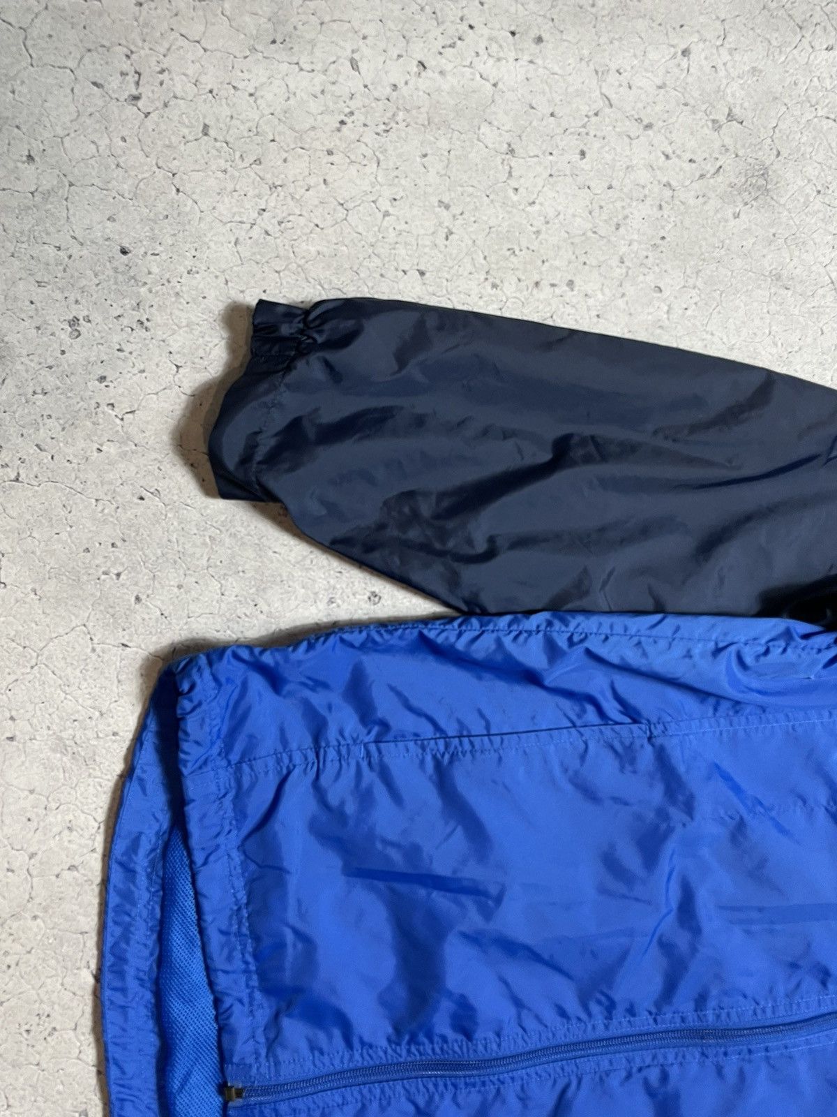 Nike × Vintage Vintage Nylon Blue Nike Swoosh Windbreaker Jacket Y2K Drill Size US S / EU 44-46 / 1 - 3 Thumbnail