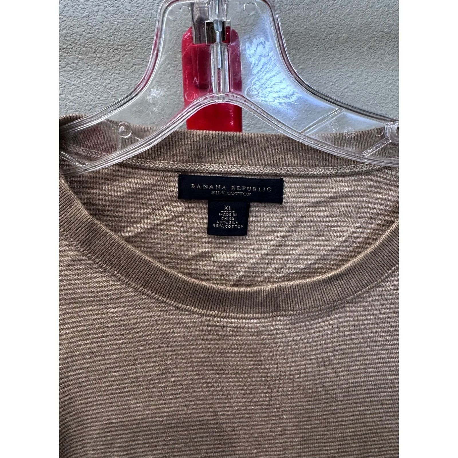 Banana Republic Banana Republic Sweater Mens XL Sharp Silk Ctn Stripe Size US XL / EU 56 / 4 - 6 Thumbnail