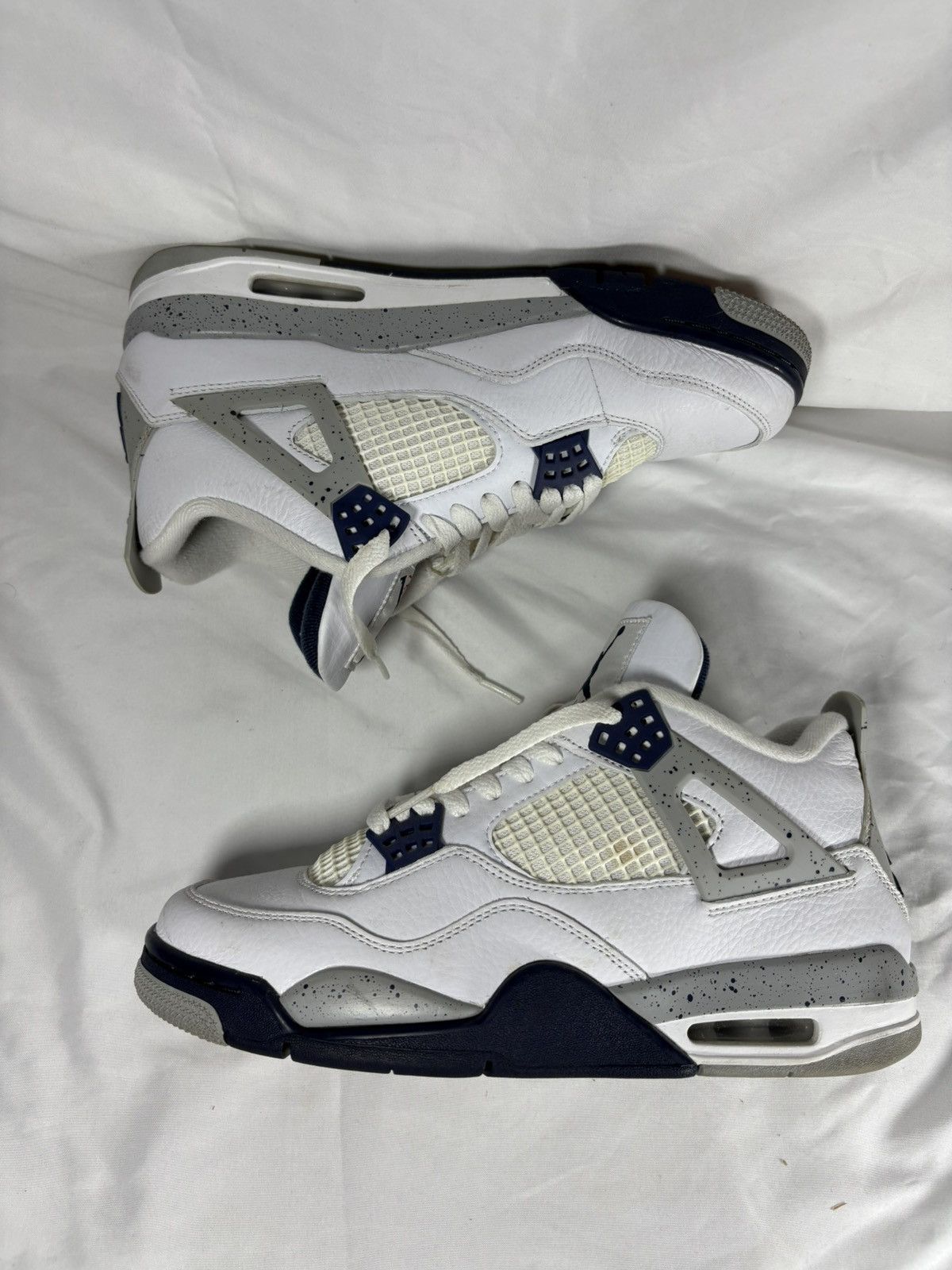 Nike Jordan 4 Retro Midnight Navy Size US 7.5 / EU 40-41 - 4 Thumbnail