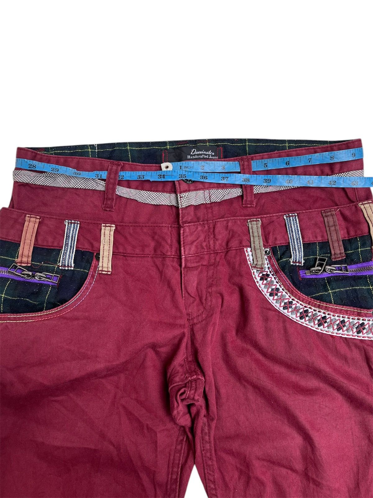 Japanese Brand Y2K Dominate double waist pants punk style vintage Size US 34 / EU 50 - 9 Thumbnail
