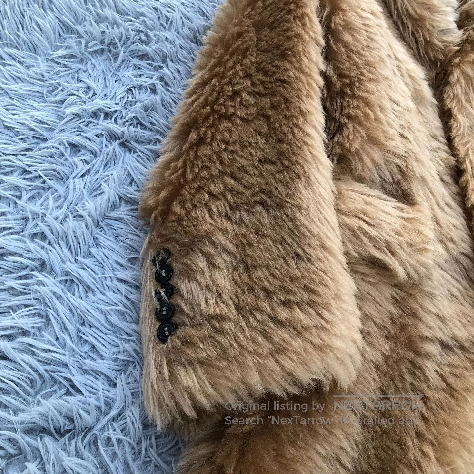 Saint Laurent Paris Saint Laurent 16FW Gold Fur Coat. Size S / US 4 / IT 40 - 3 Thumbnail