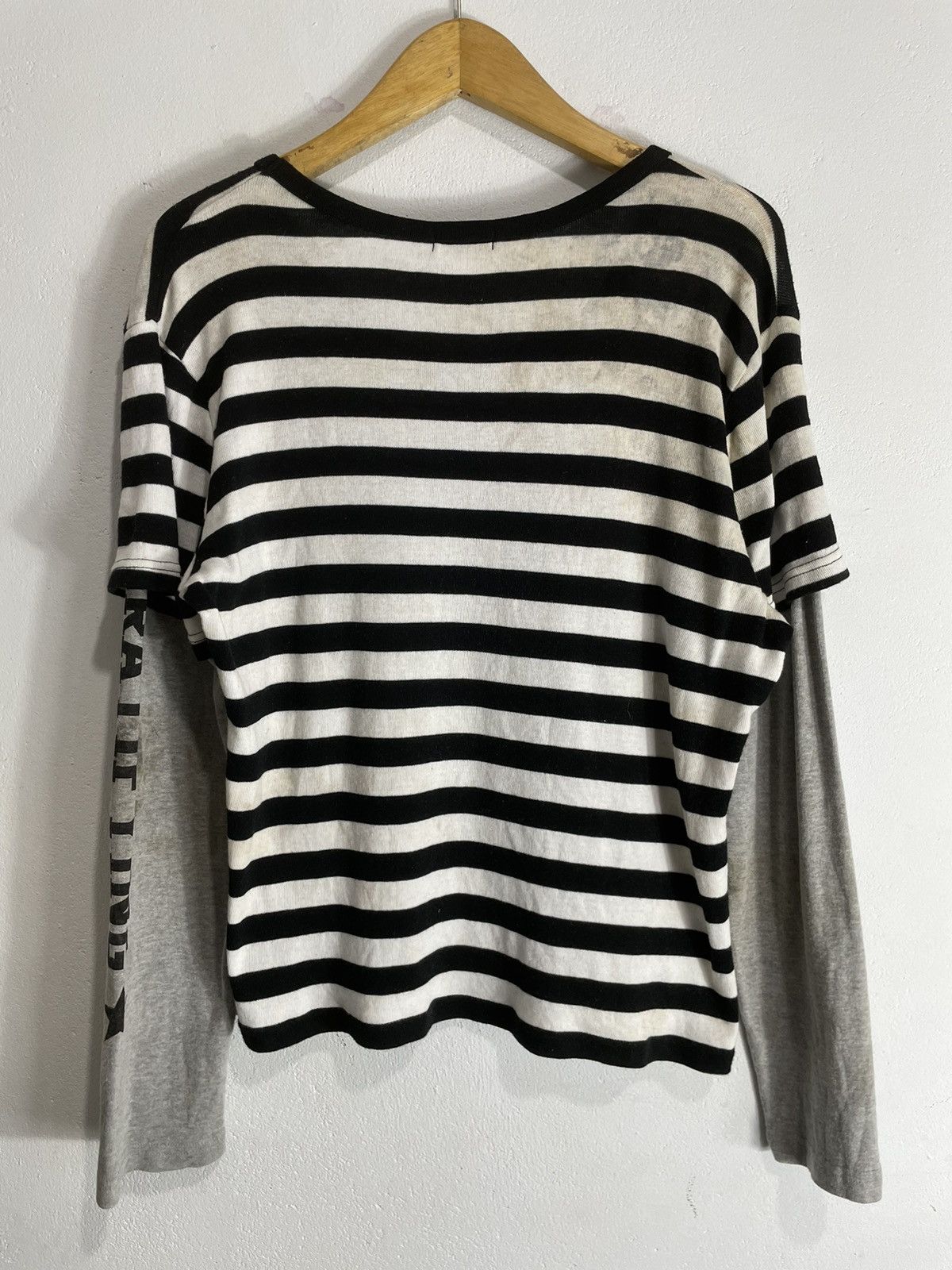 Hysteric Glamour Cornflake double layer stripe longsleeve travis scott style Size L / US 10 / IT 46 - 6 Thumbnail