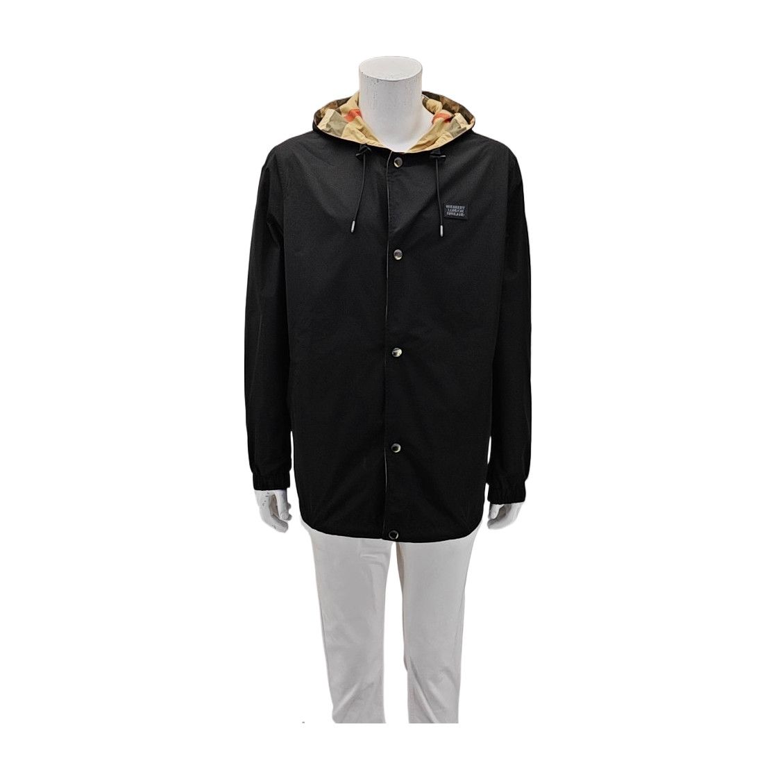 Burberry Burberry Check Hood Polyester Light Jacket Size L Size US L / EU 52-54 / 3 - 1 Thumbnail