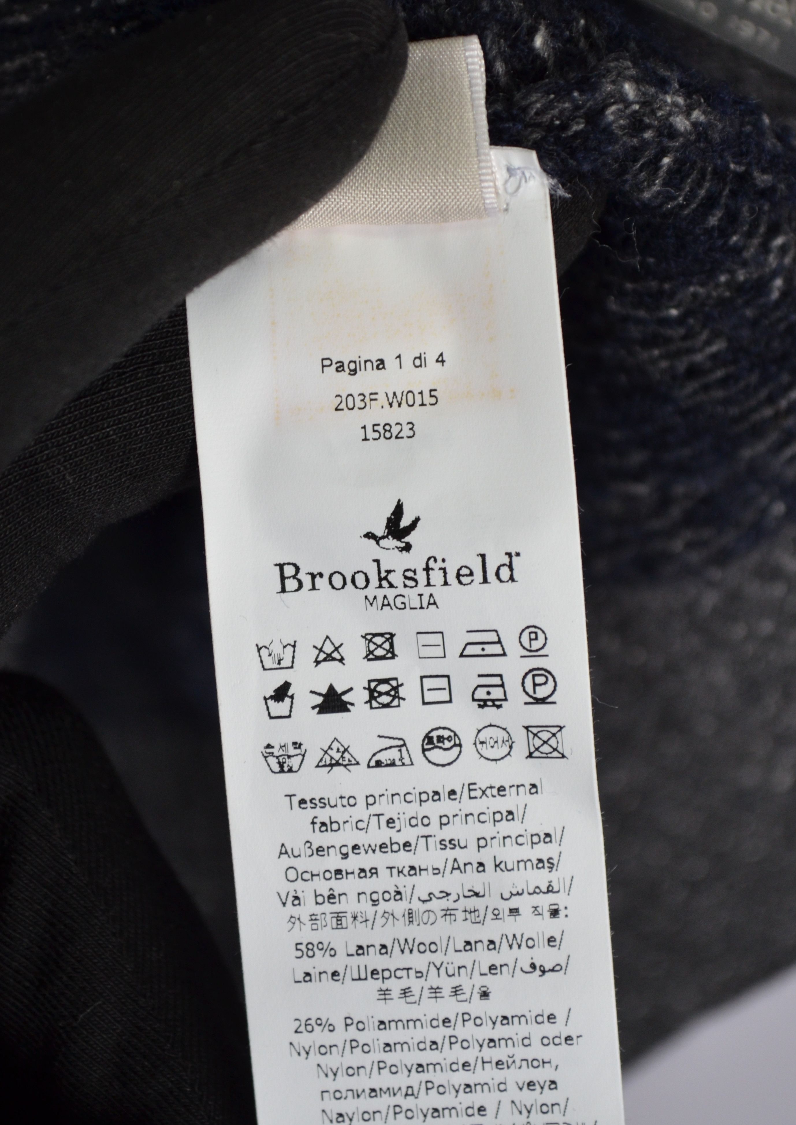 Brooksfield × Designer Brooksfield Torino Check Wool Blend Knit Sweater Size 48/S Size US S / EU 44-46 / 1 - 8 Thumbnail