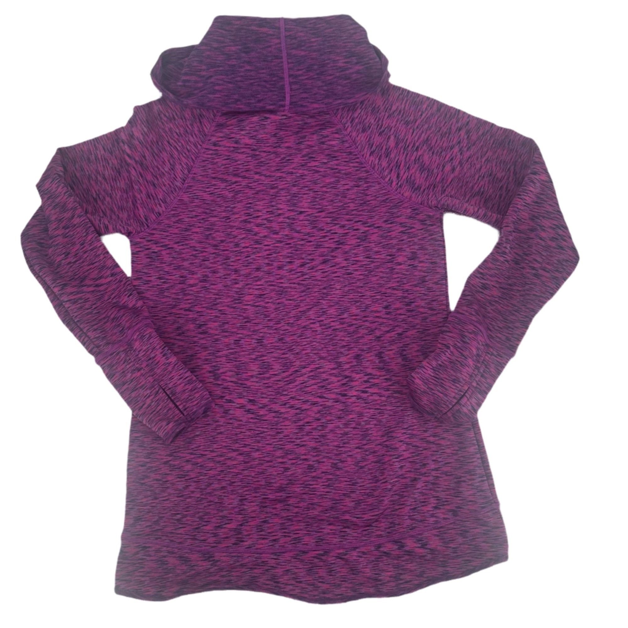 Athleta Athleta Purple Marled Tranquility Cowl Neck Fleece - Size S Size S / US 4 / IT 40 - 5 Thumbnail