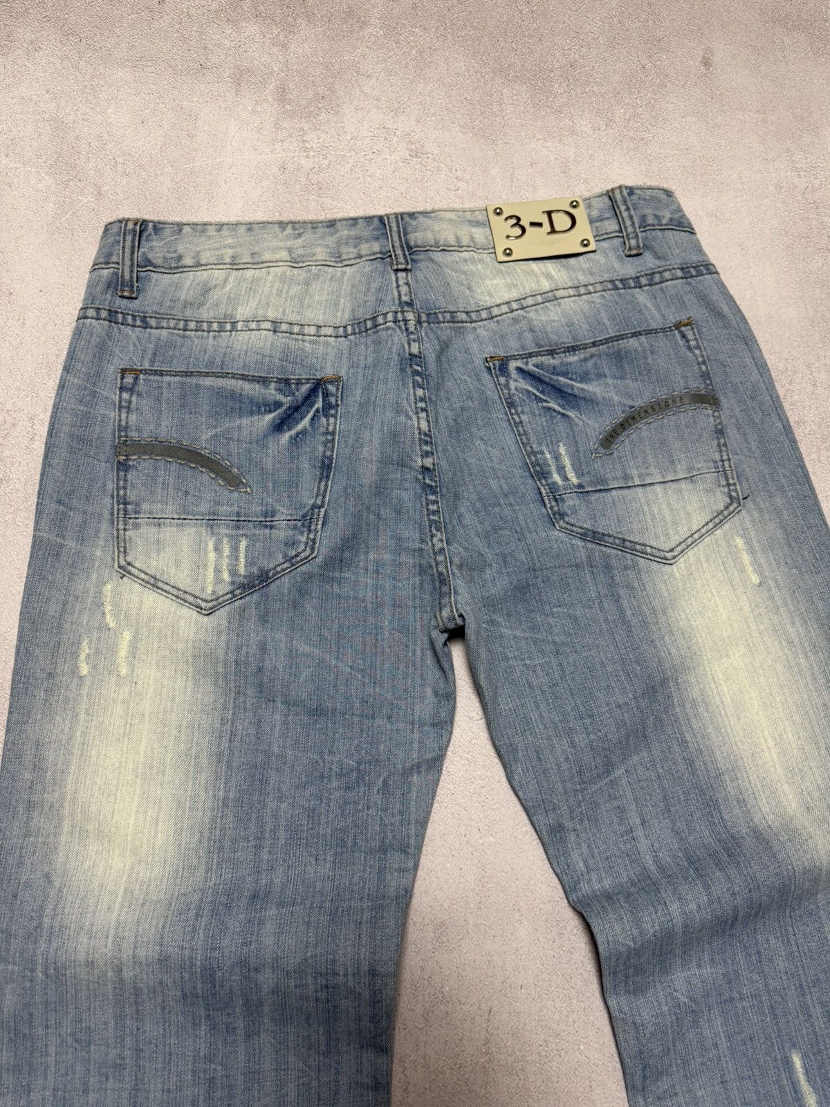 Japanese Brand Sick Vintage Baggy Jeans Japanese Distressed Wash Pants 90s Size US 36 / EU 52 - 8 Thumbnail