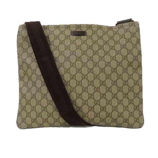 Gucci Gucci GG Supreme Shoulder Bag Canvas Shoulder Bag 201446 in Brown, Women's
