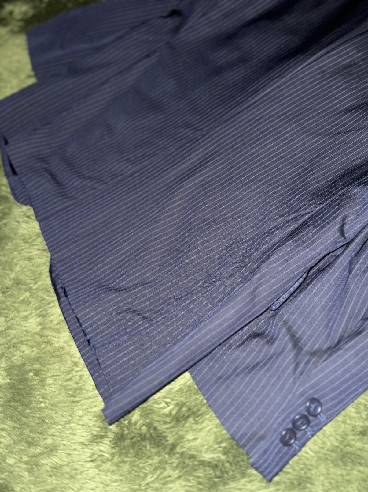 Ermenegildo Zegna Ermenegildo Zegna Japanese Tailor-Made Stripe Blazer Size 42R - 11 Thumbnail
