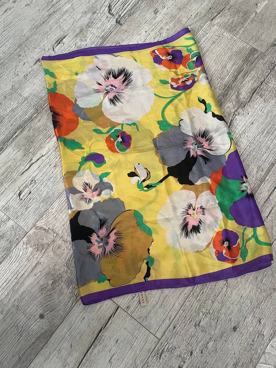 Kenzo Shawl / Silk scarf Kenzo flower print Size ONE SIZE - 1 Thumbnail