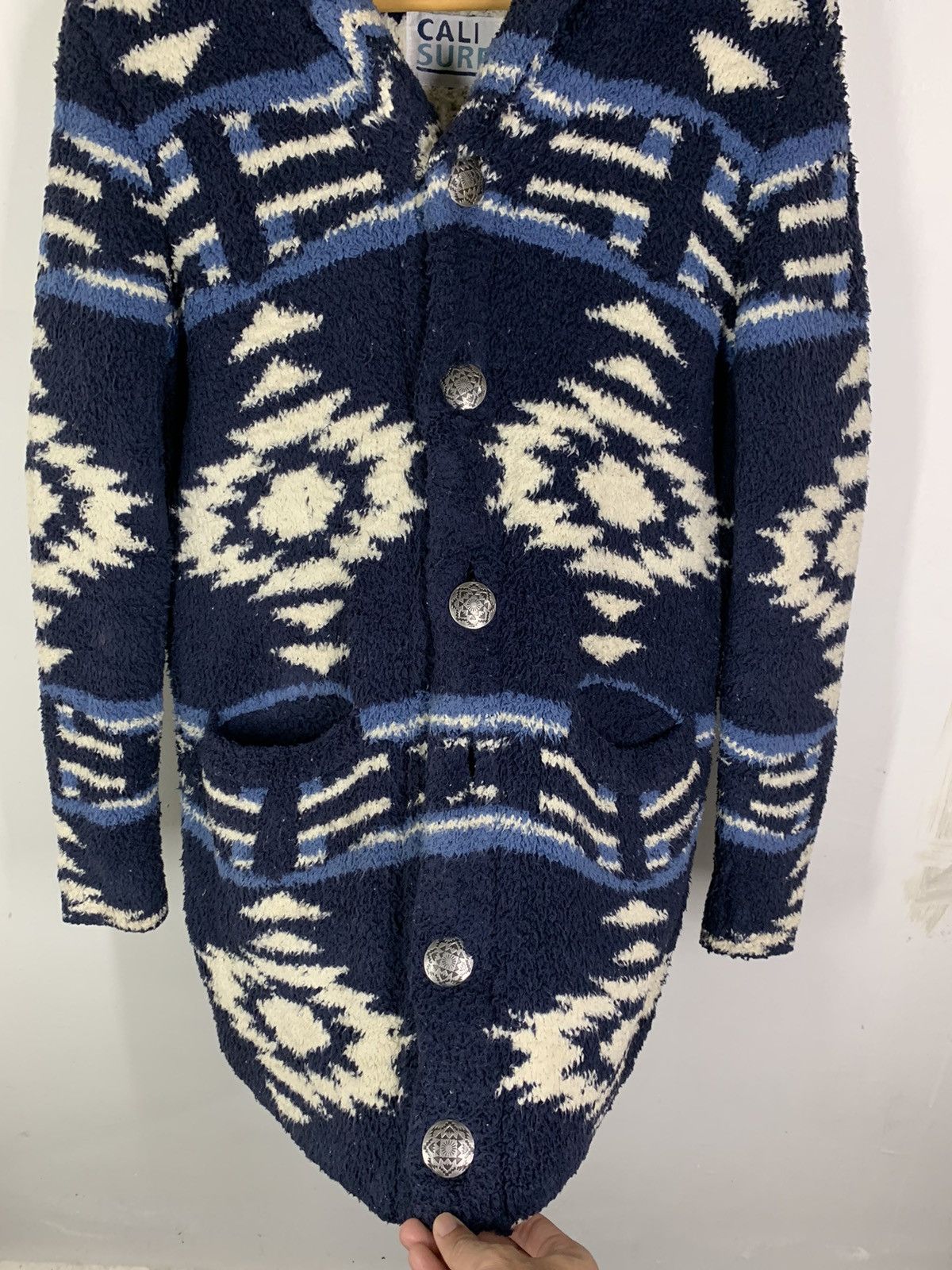 Japanese Brand × Vintage Vintage CALI SURF Navajo Fleece Jacket Size US L / EU 52-54 / 3 - 10 Thumbnail