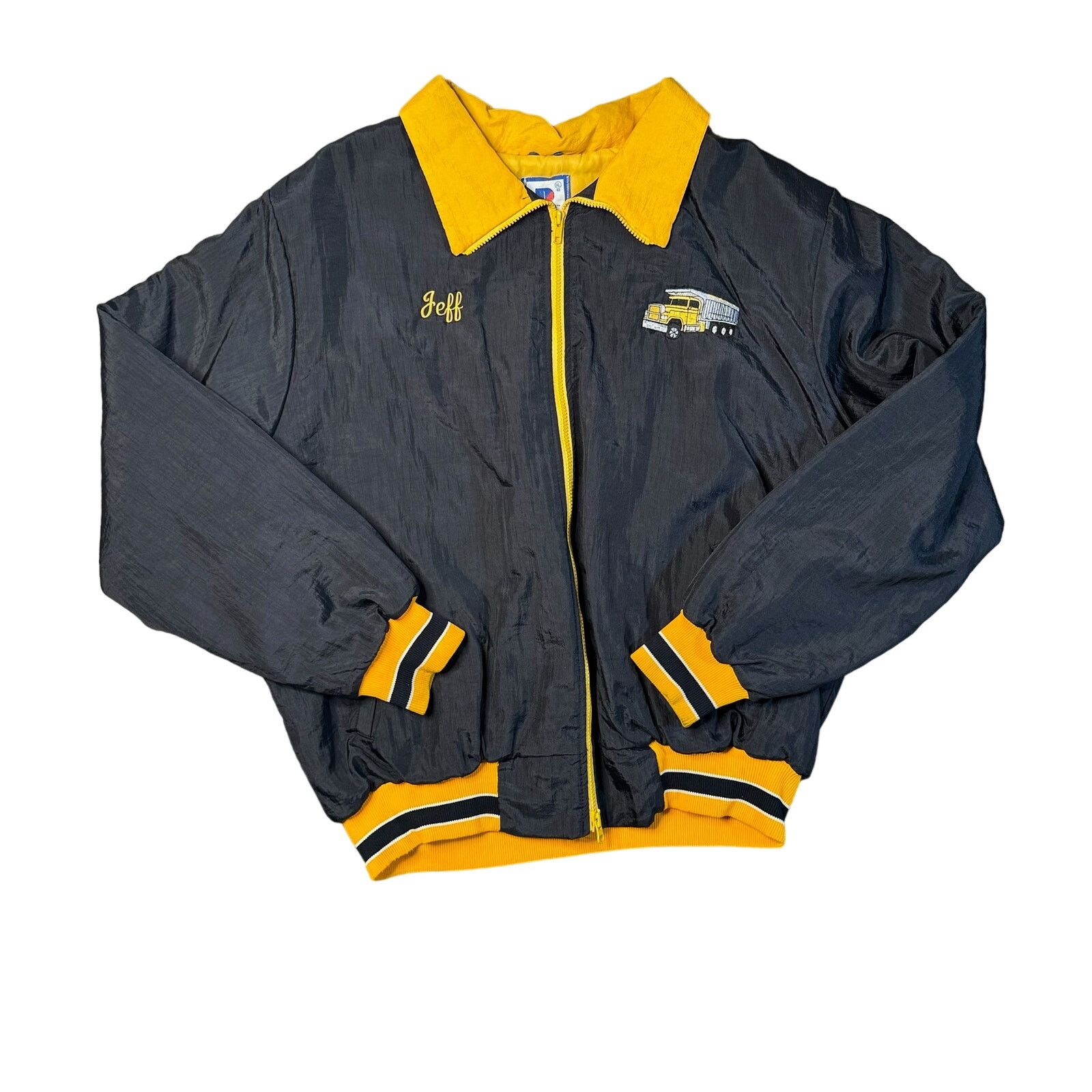 Vintage Vintage Rennoc Varsity Jacket Men Black Jeff Midvale Utility Size US XL / EU 56 / 4 - 1 Thumbnail