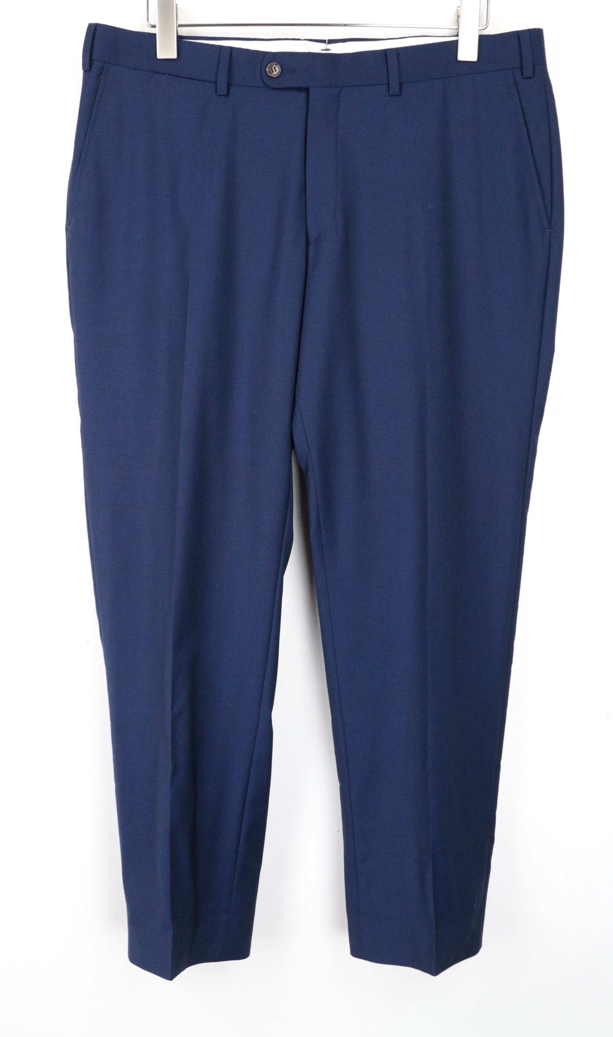 Suitsupply BRESCIA UK40R Blue Wool Trousers 66659 Size US 40 / EU 56 - 1 Thumbnail