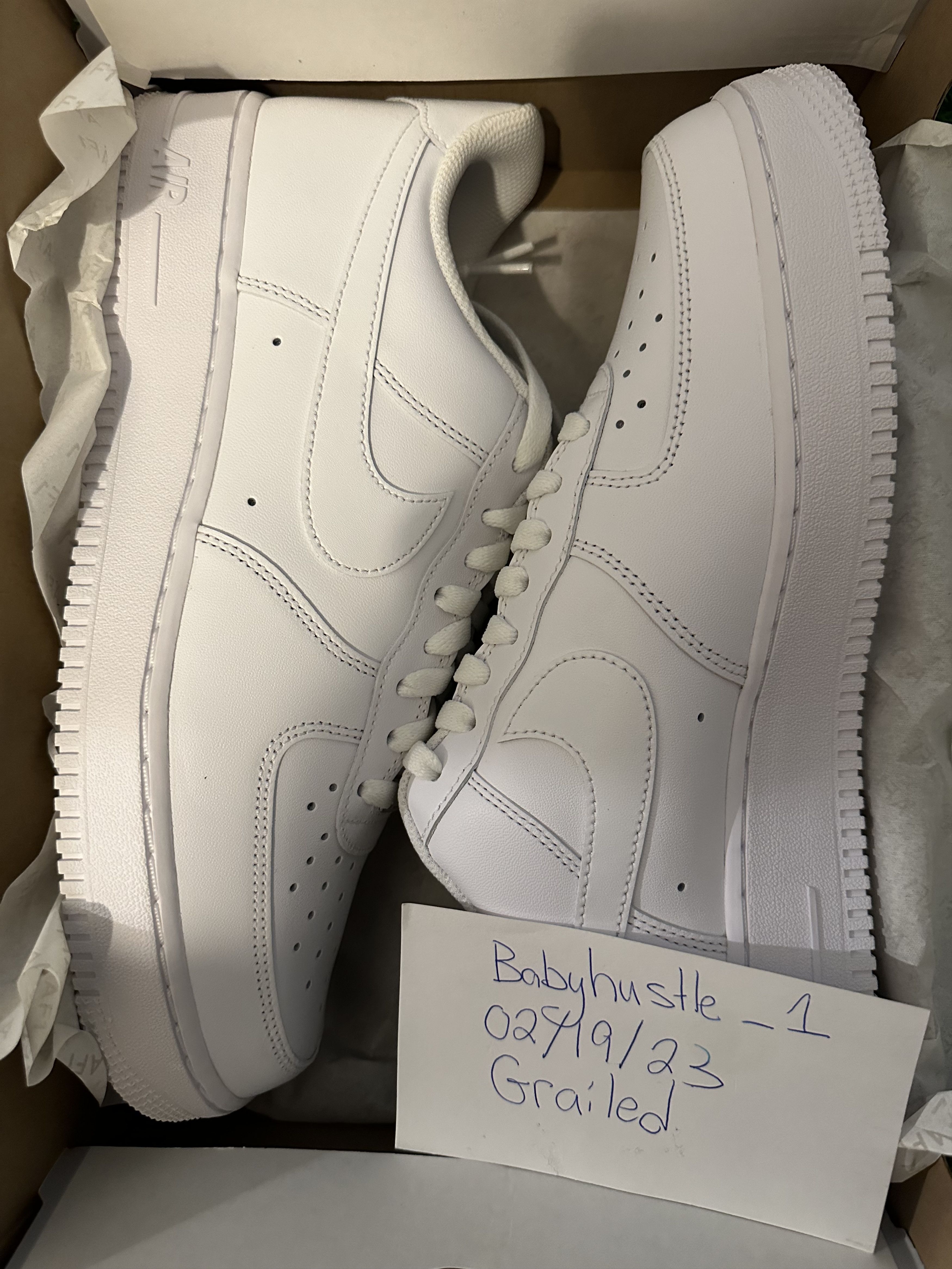 image of Nike Air Force 1 Shoes in White, Men's (Size 10)
